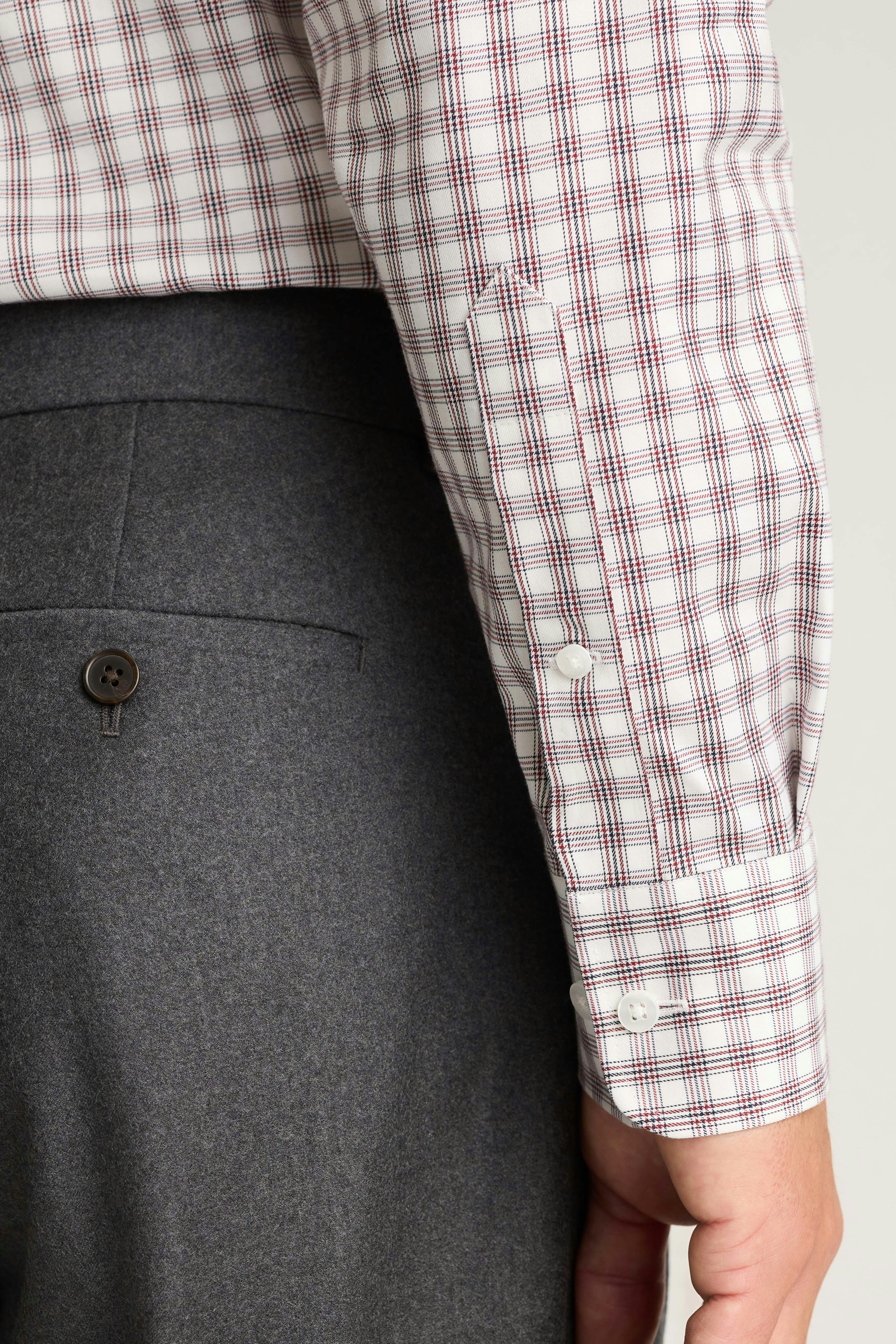 Weekday Warrior Dress Shirt red navy haller check