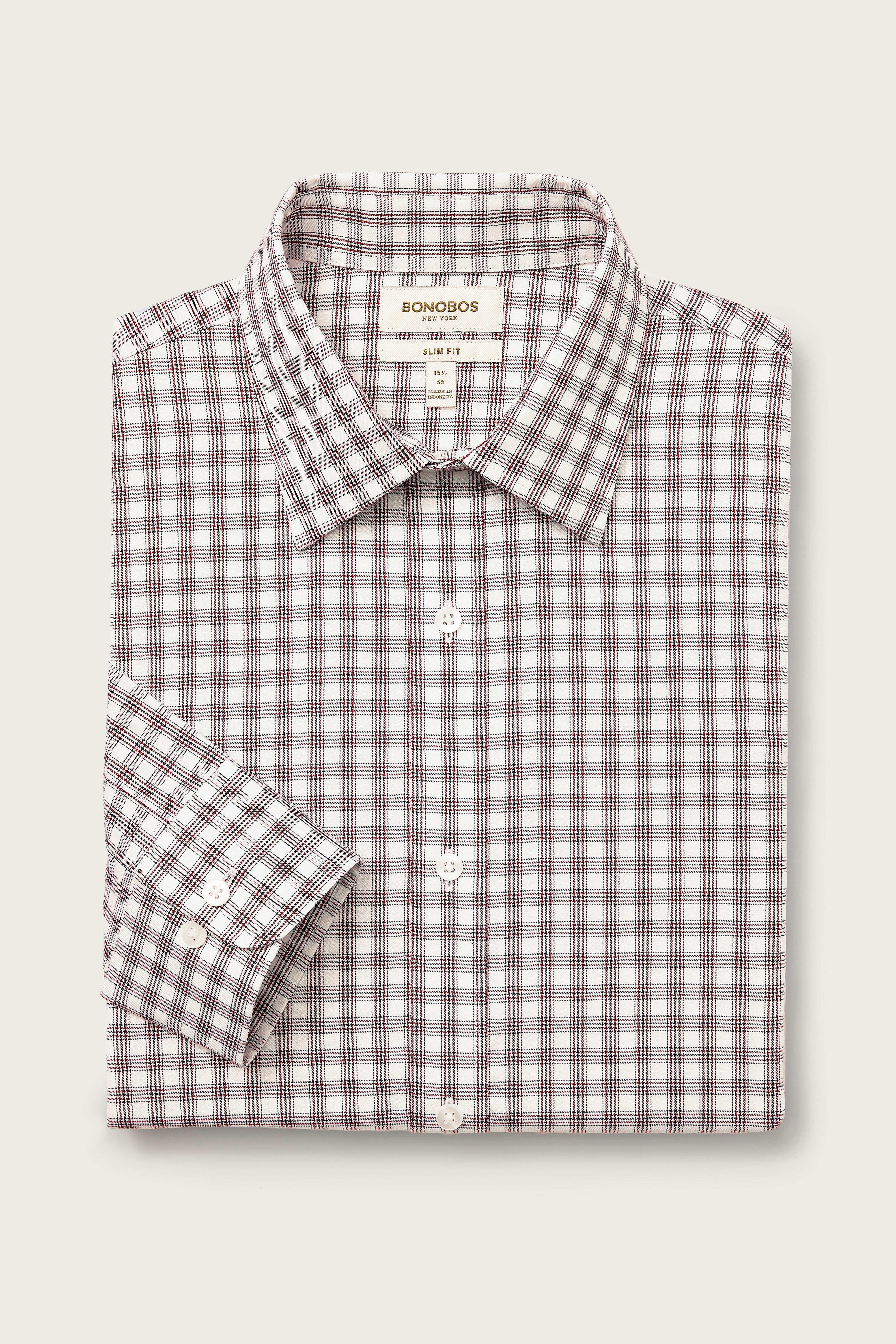Weekday Warrior Dress Shirt red navy haller check