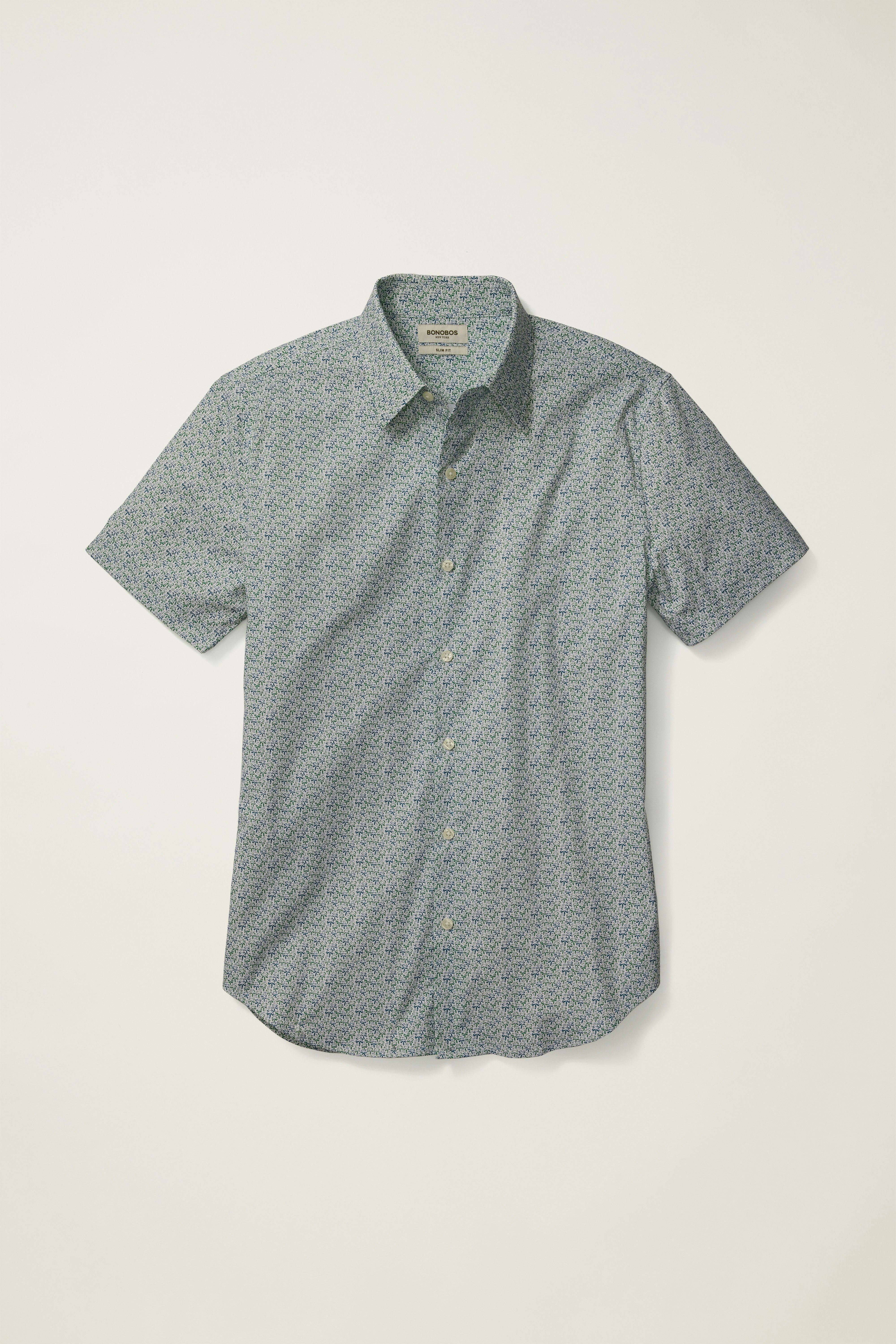 Tech Short Sleeve Shirt multi micro palms 5 Tech Short Sleeve Shirt multi micro palms