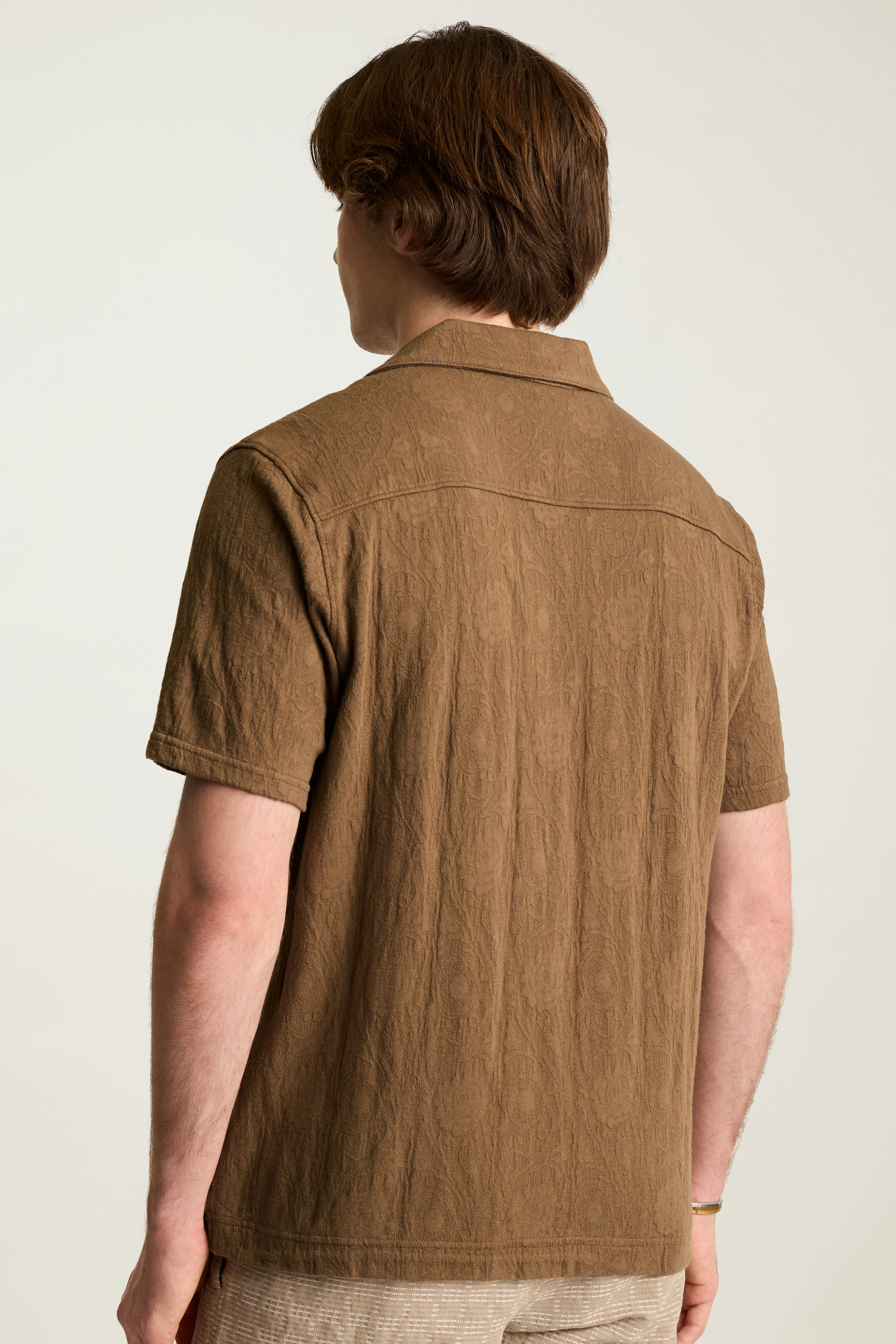 Resort Jacquard Cabana Shirt espresso brown 4 Resort Jacquard Cabana Shirt espresso brown