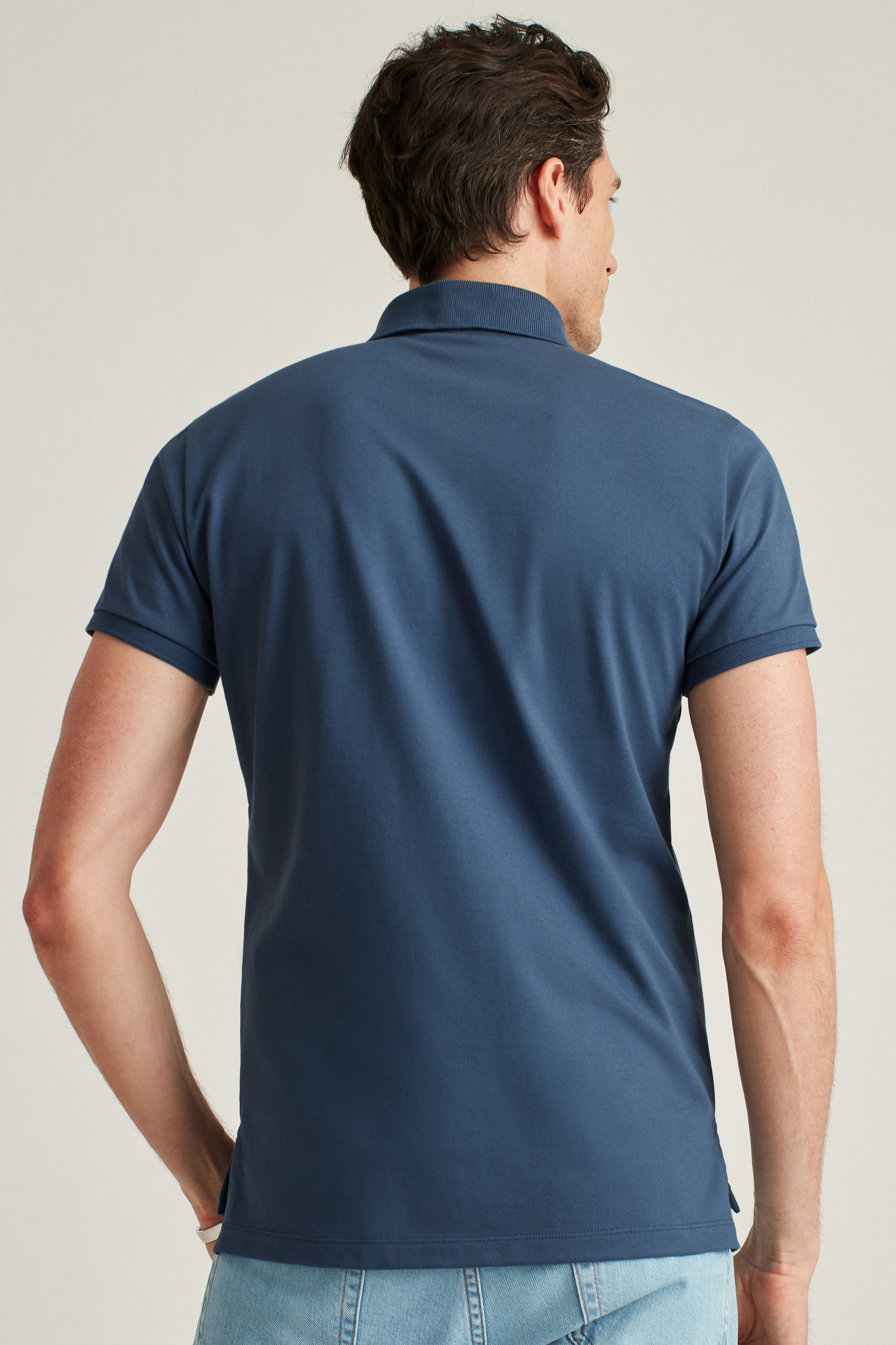 Stretch Pique Polo bright navy