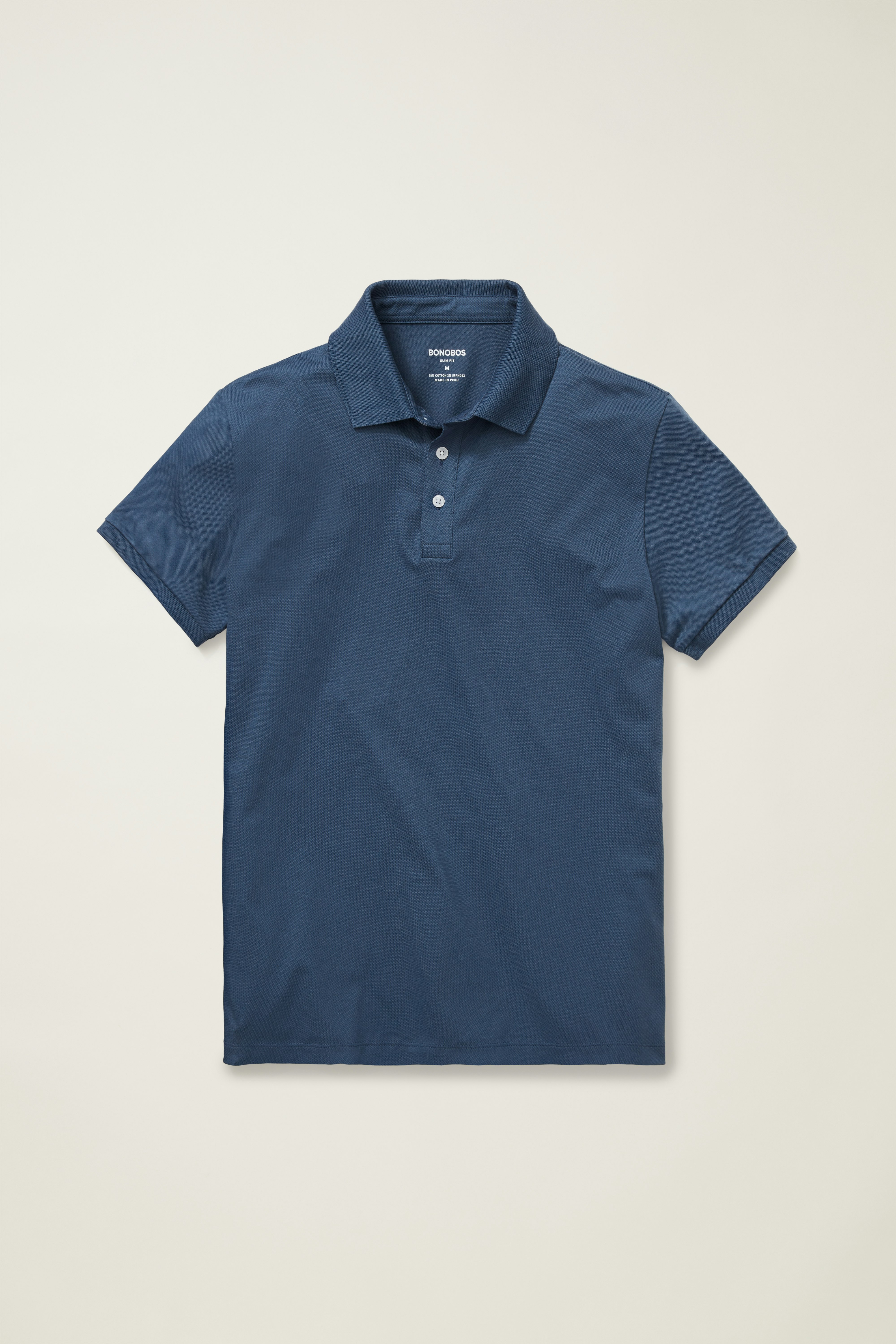 Stretch Pique Polo bright navy