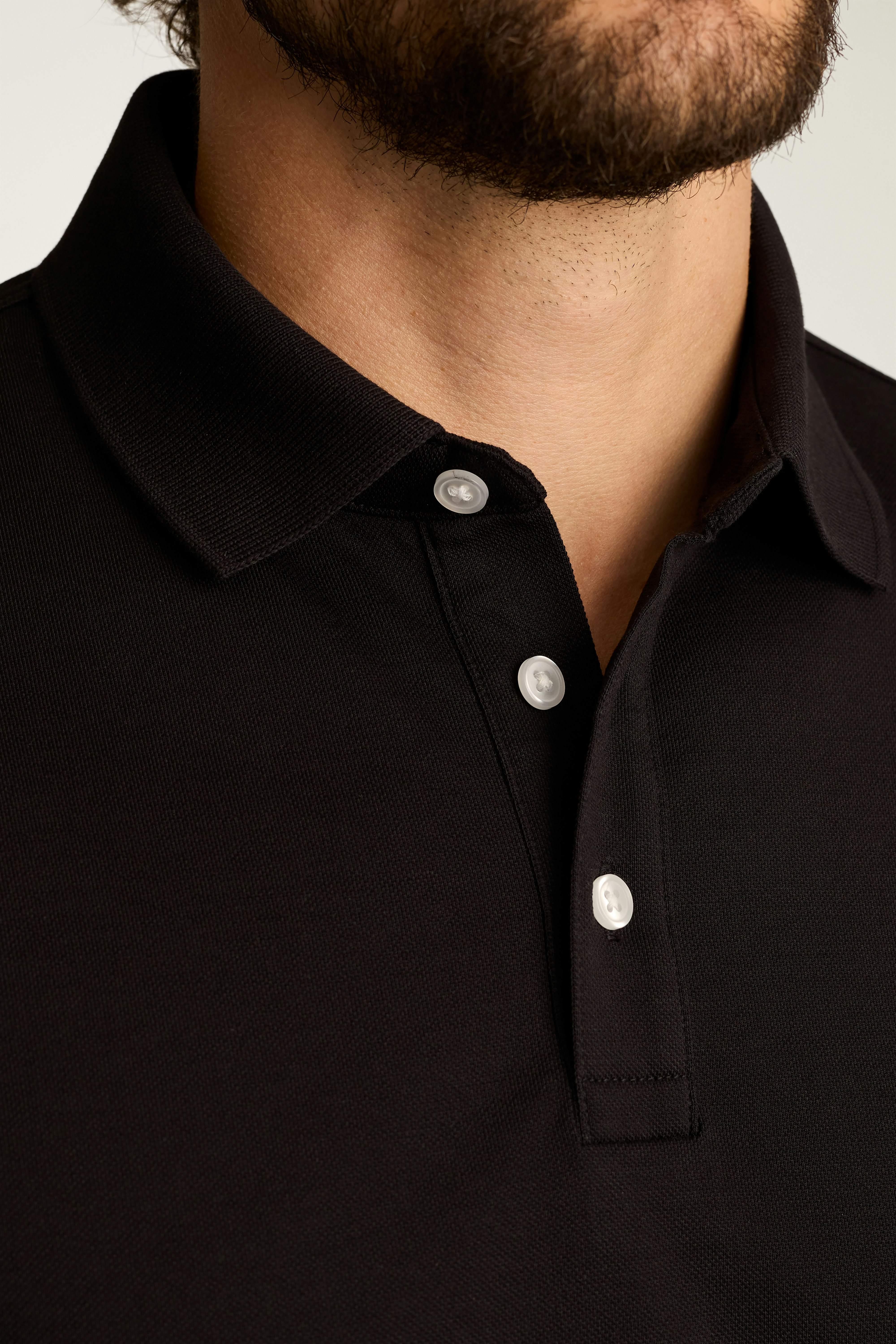 Stretch Pique Polo black