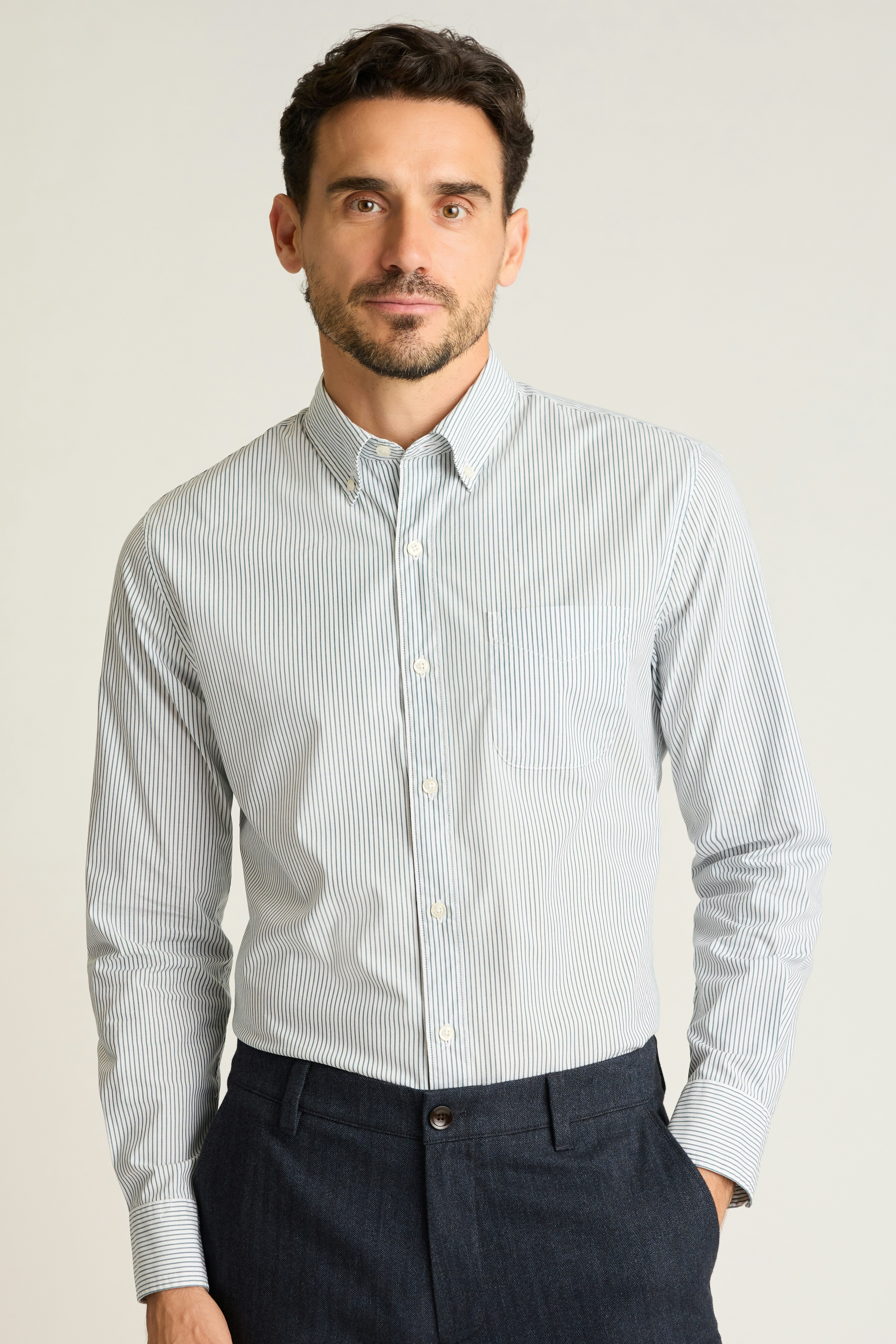 Everyday Shirt teal lyons stripe