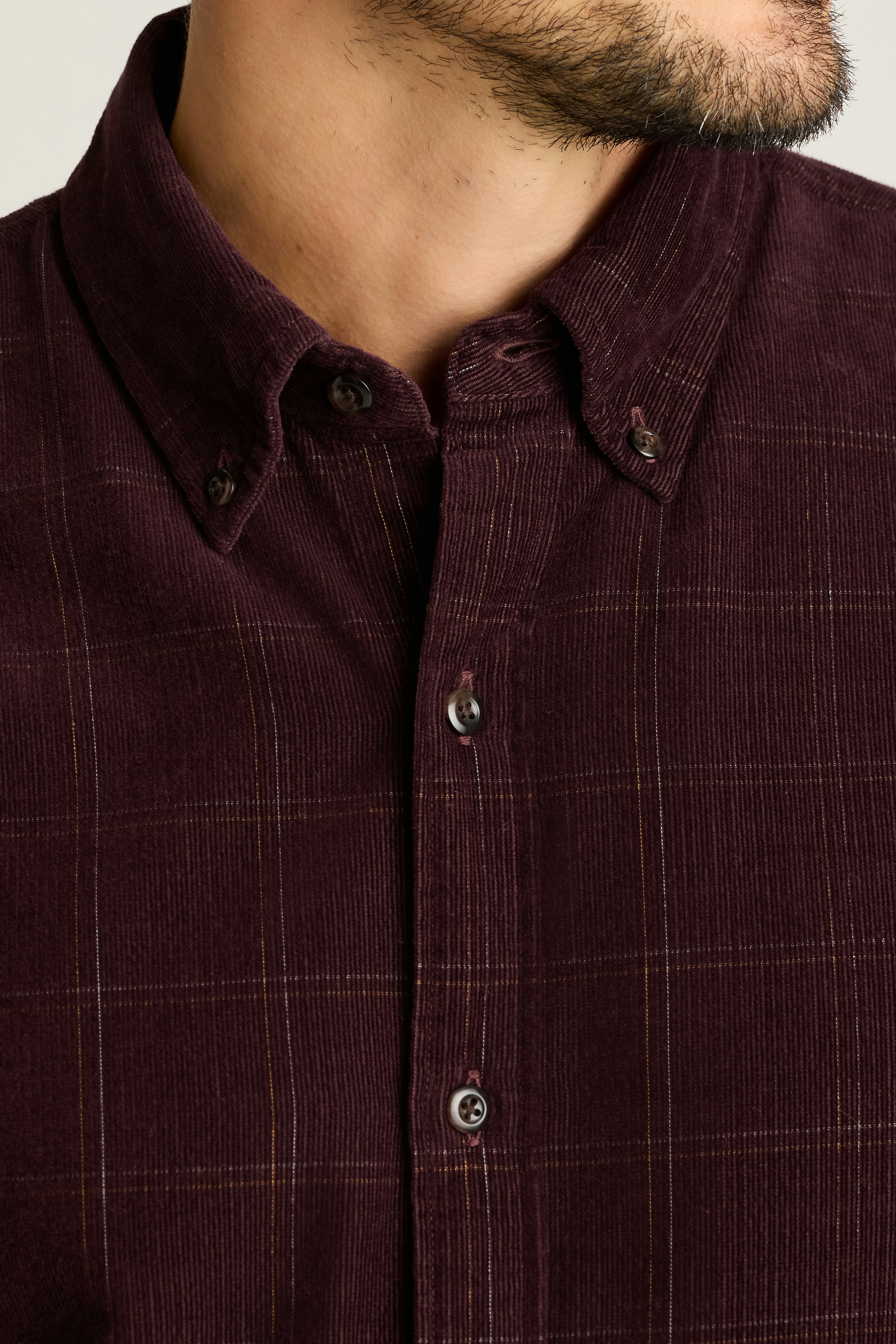 Everyday Corduroy Shirt chocolate windowpane