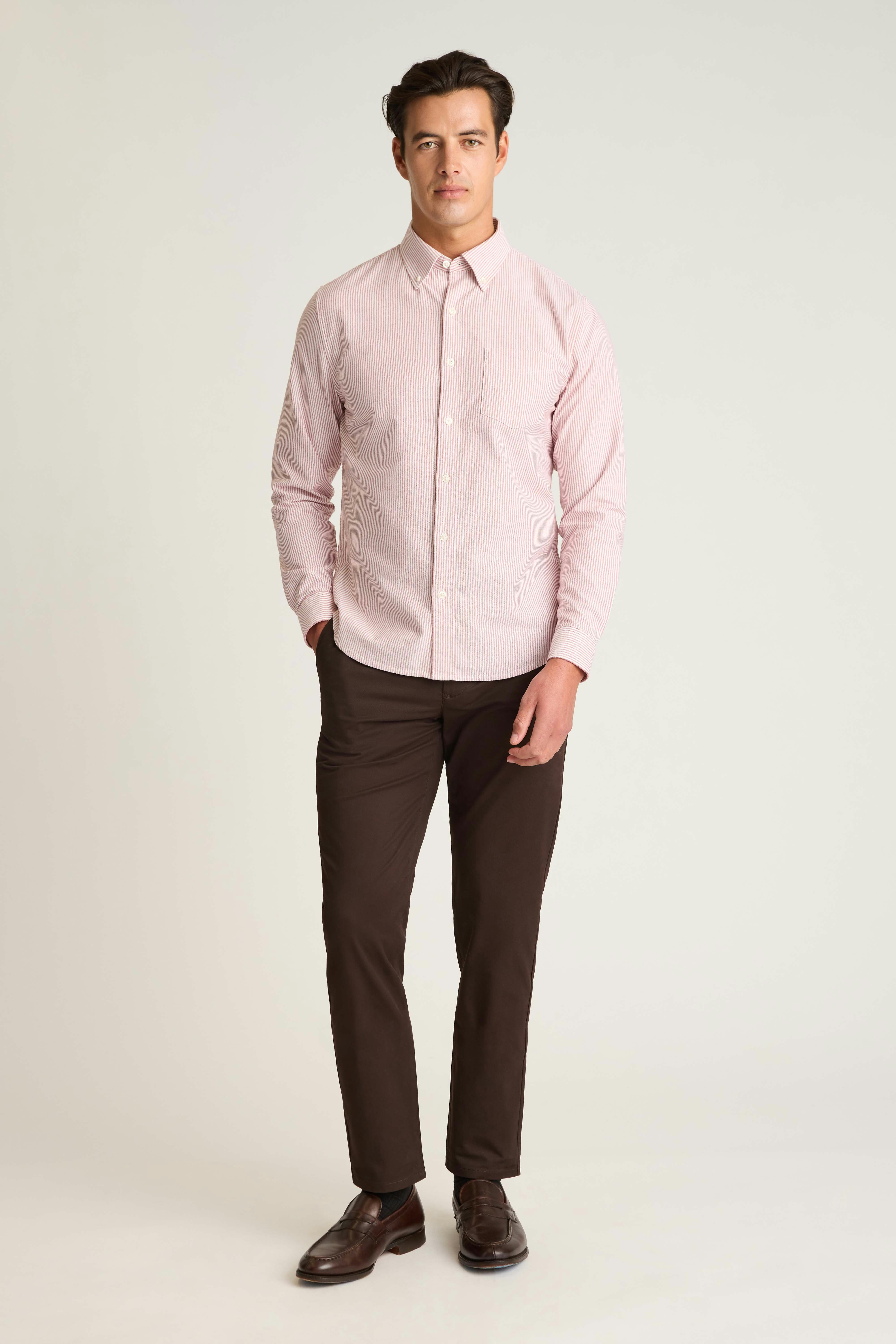 Everyday Oxford Shirt red white chelsea stripe