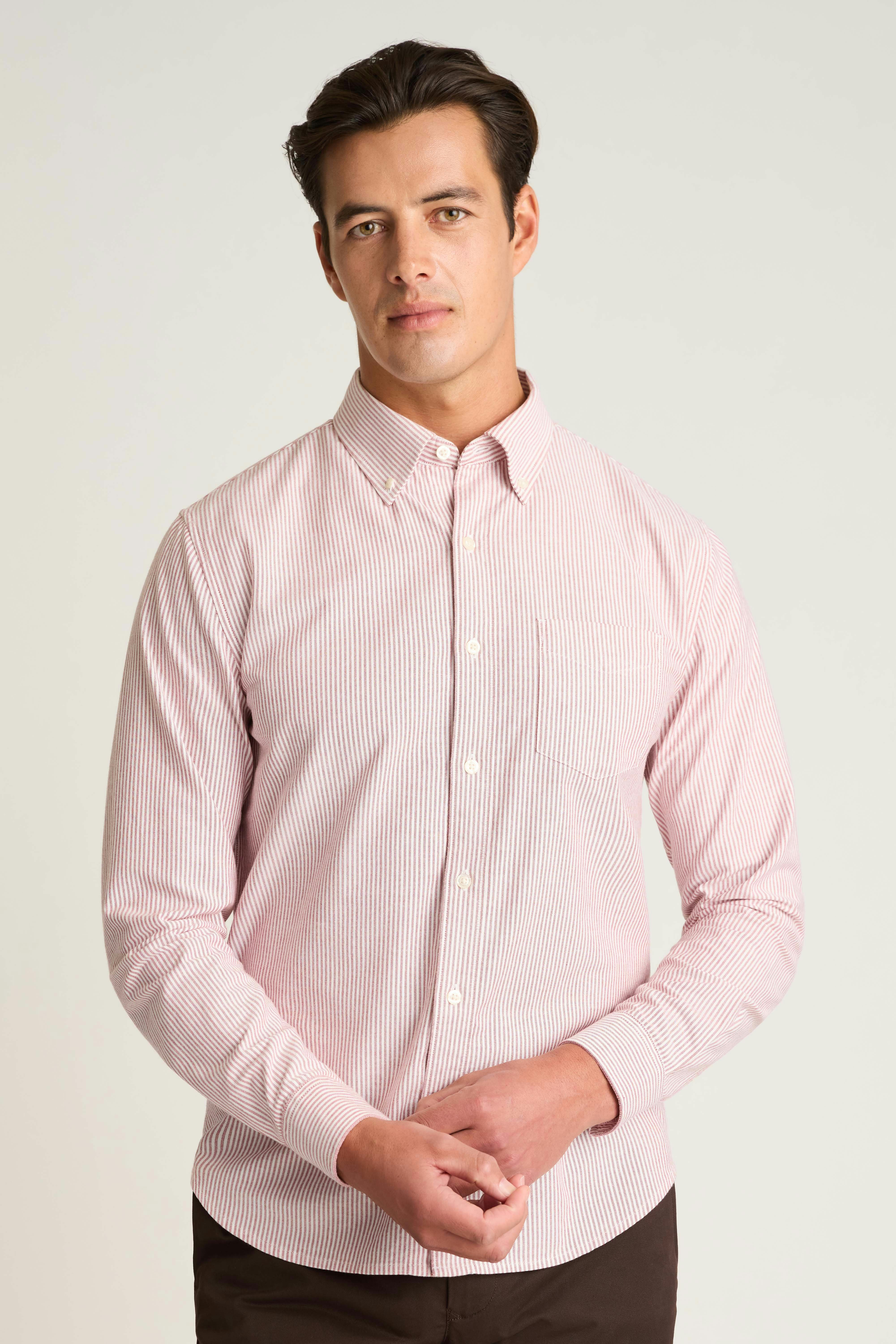 Everyday Oxford Shirt red white chelsea stripe