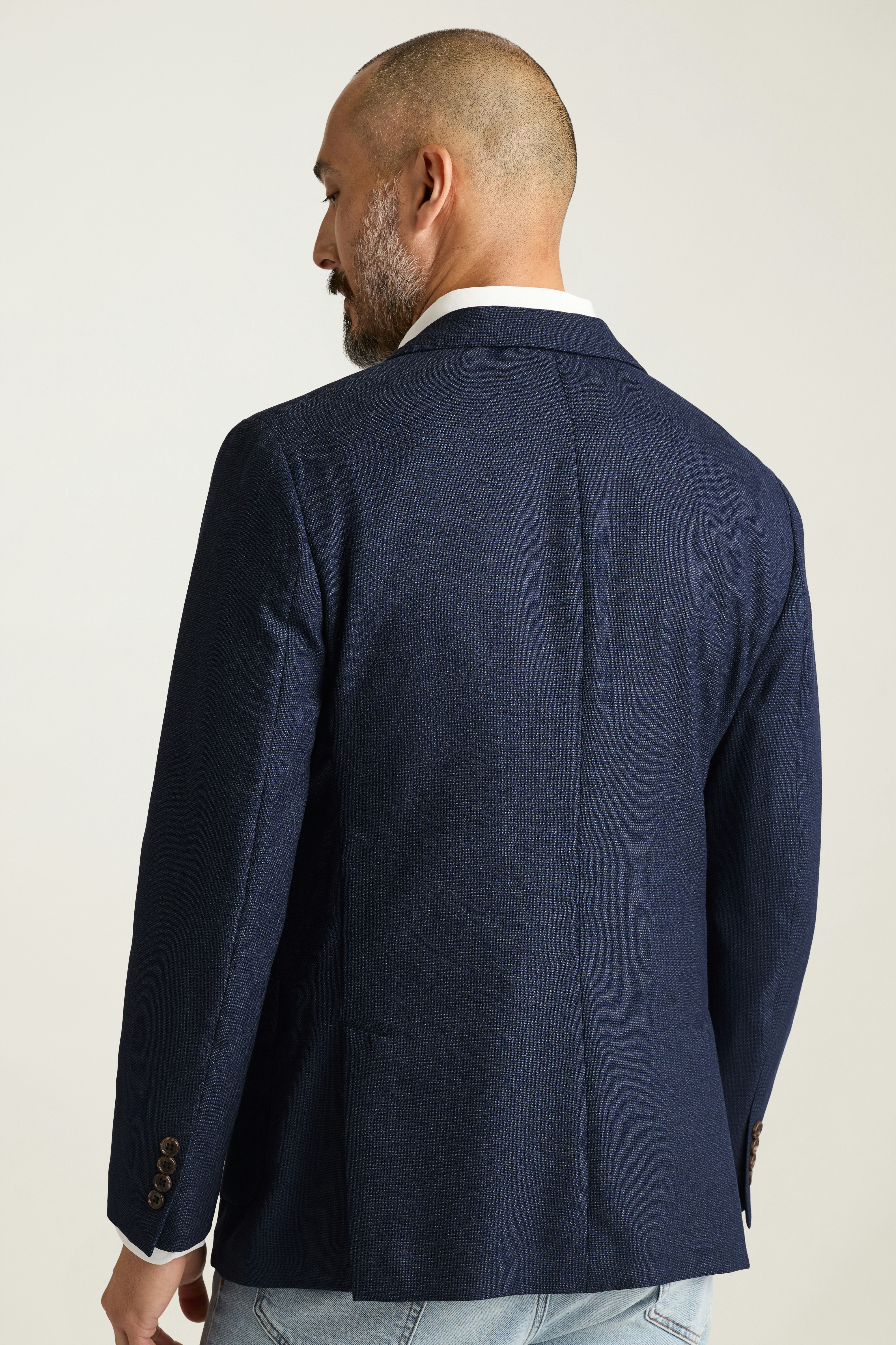 Jetsetter Unconstructed Italian Wool Blazer bright navy