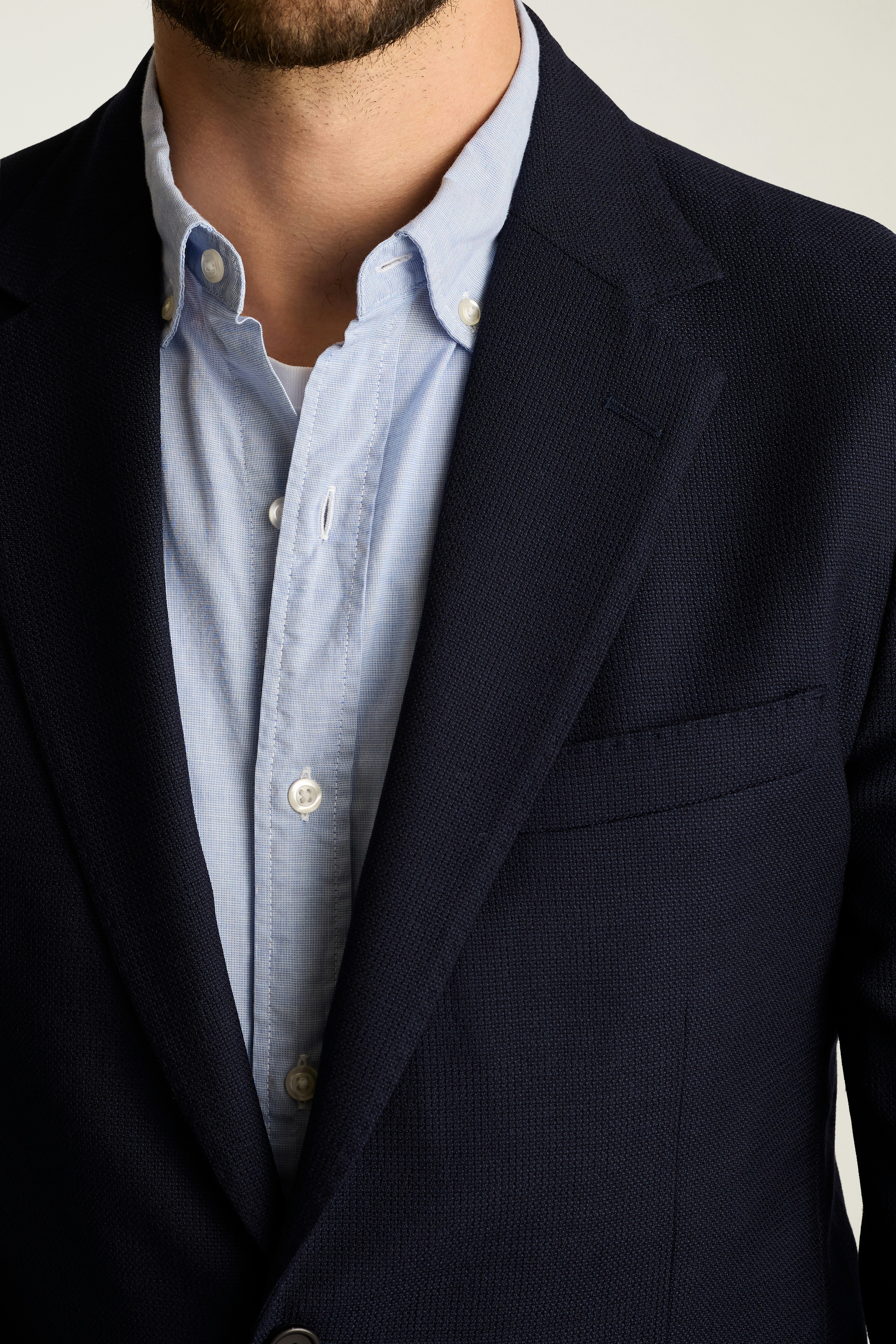 Jetsetter Unconstructed Italian Wool Blazer navy