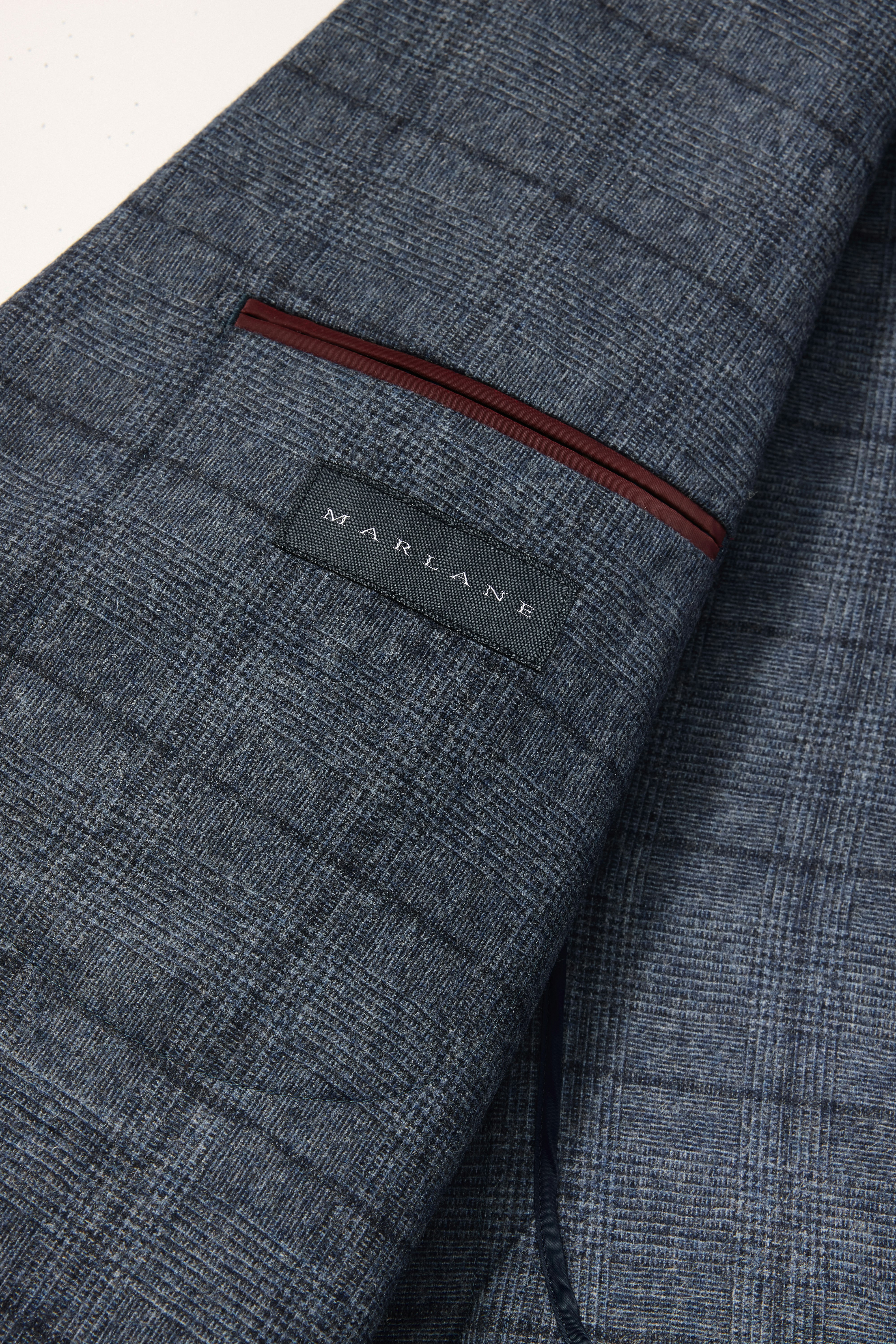 Jetsetter Unconstructed Italian Wool Blazer blue glen plaid