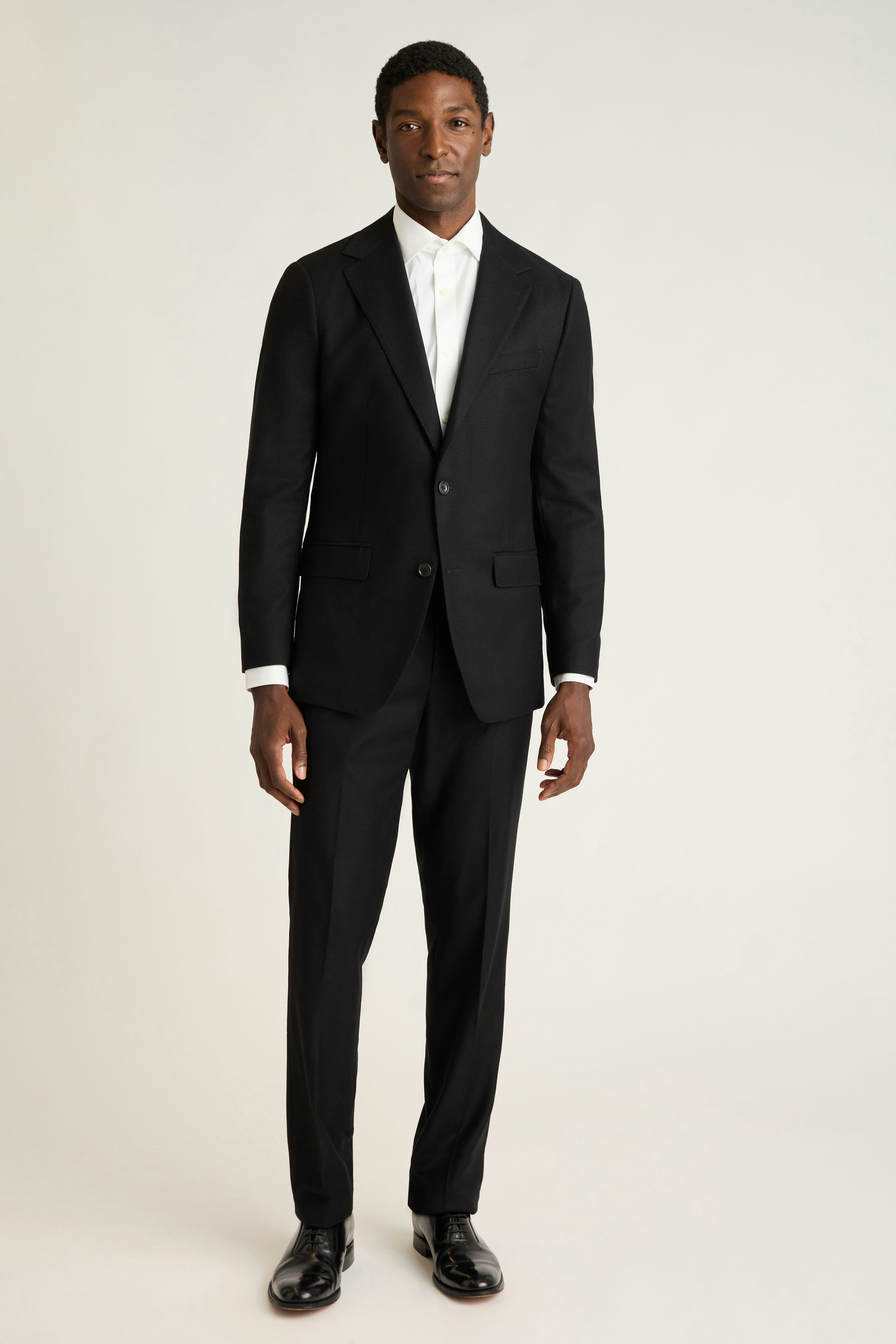Jetsetter Italian Brushed Wool Blazer black