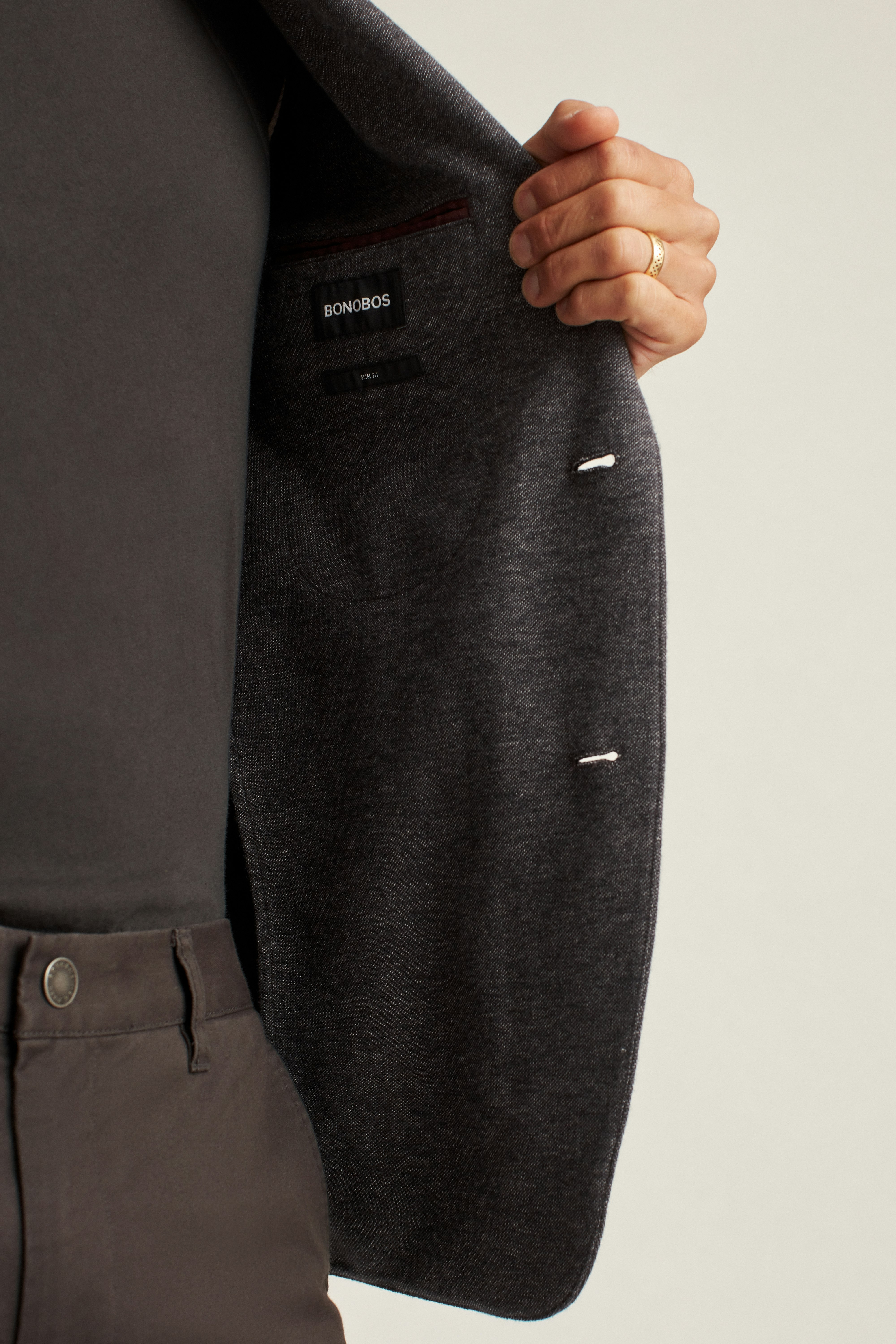 Jetsetter Knit Blazer charcoal