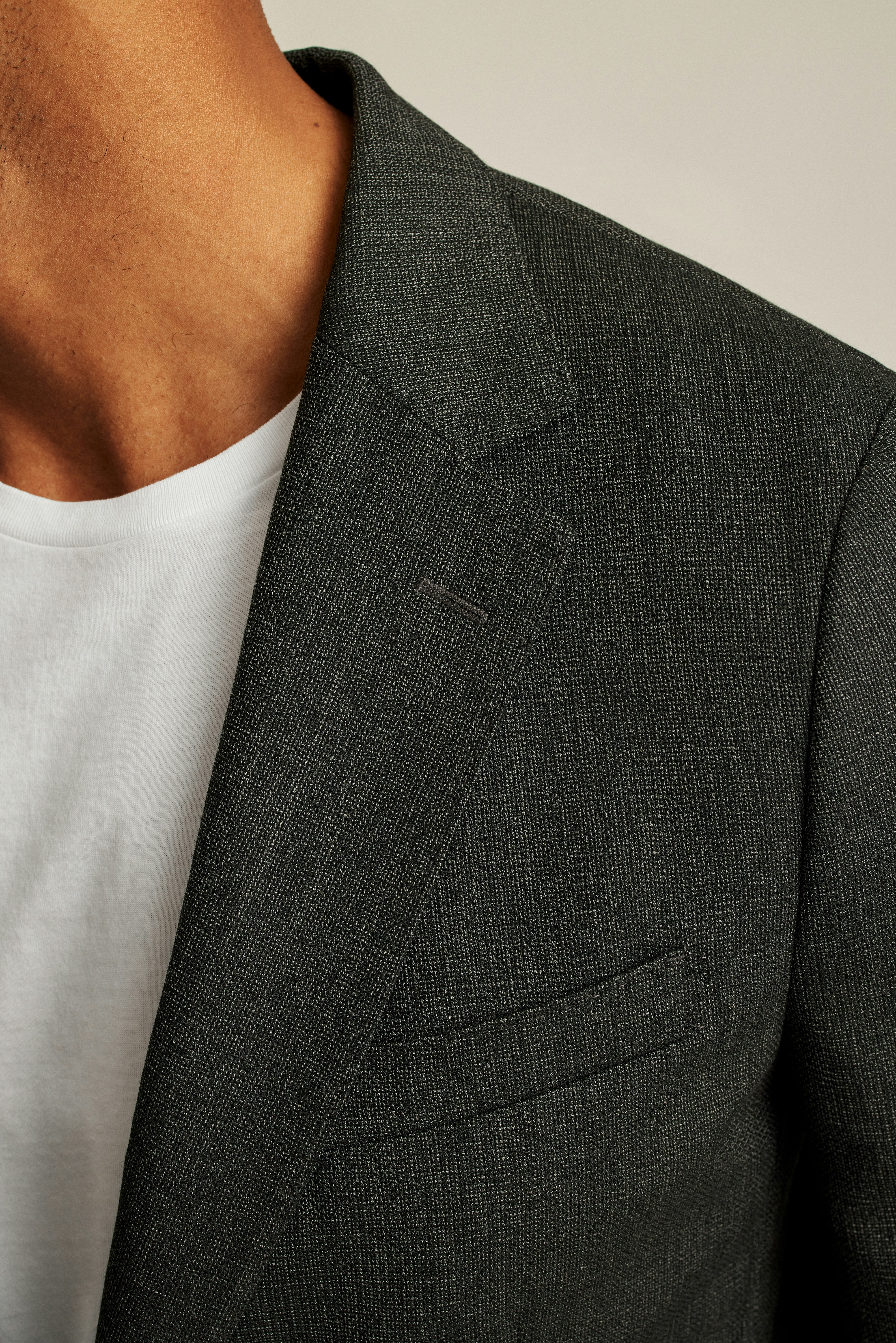 Jetsetter Unconstructed Italian Wool Blazer charcoal