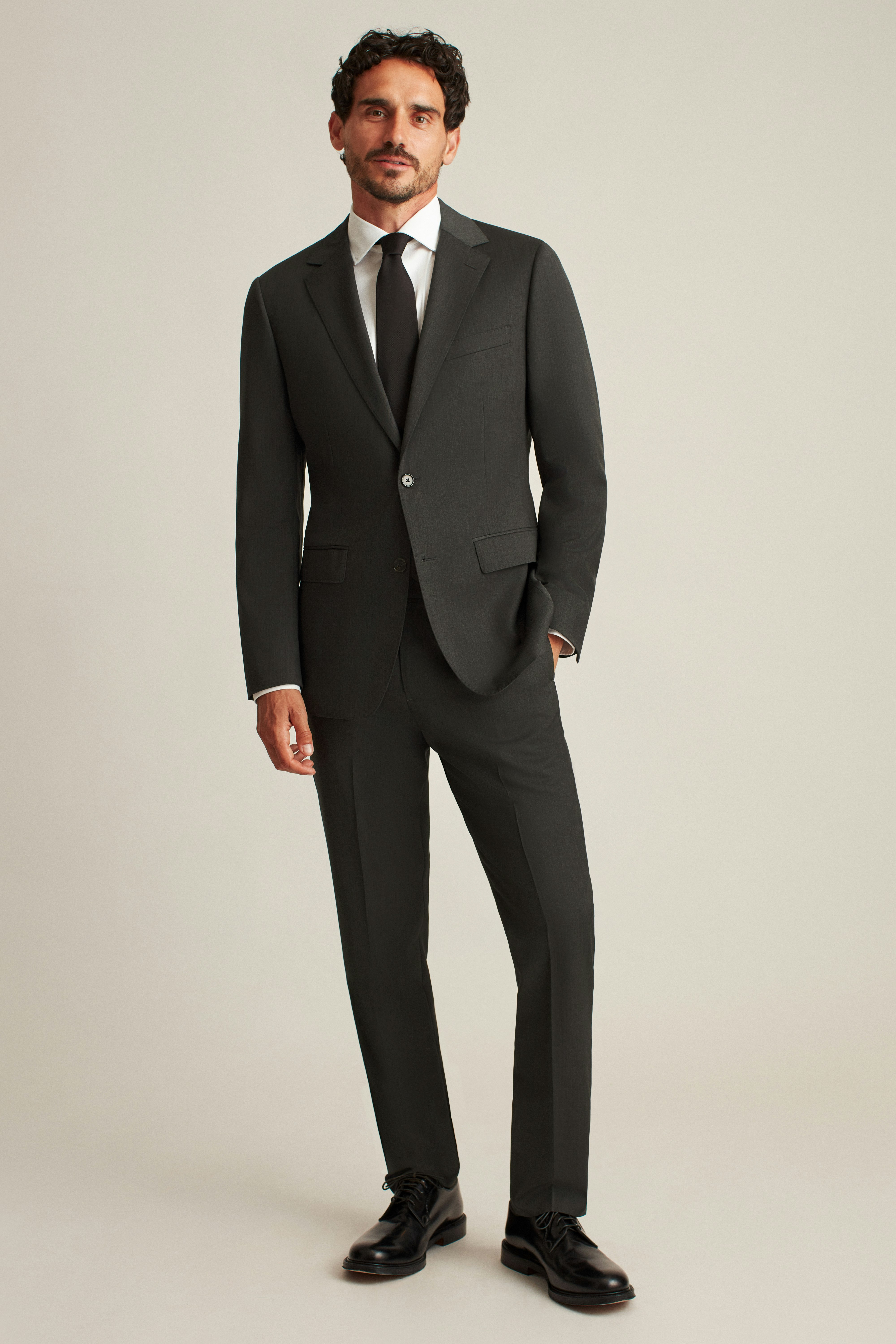 Jetsetter Super 120s Italian Wool Blazer charcoal