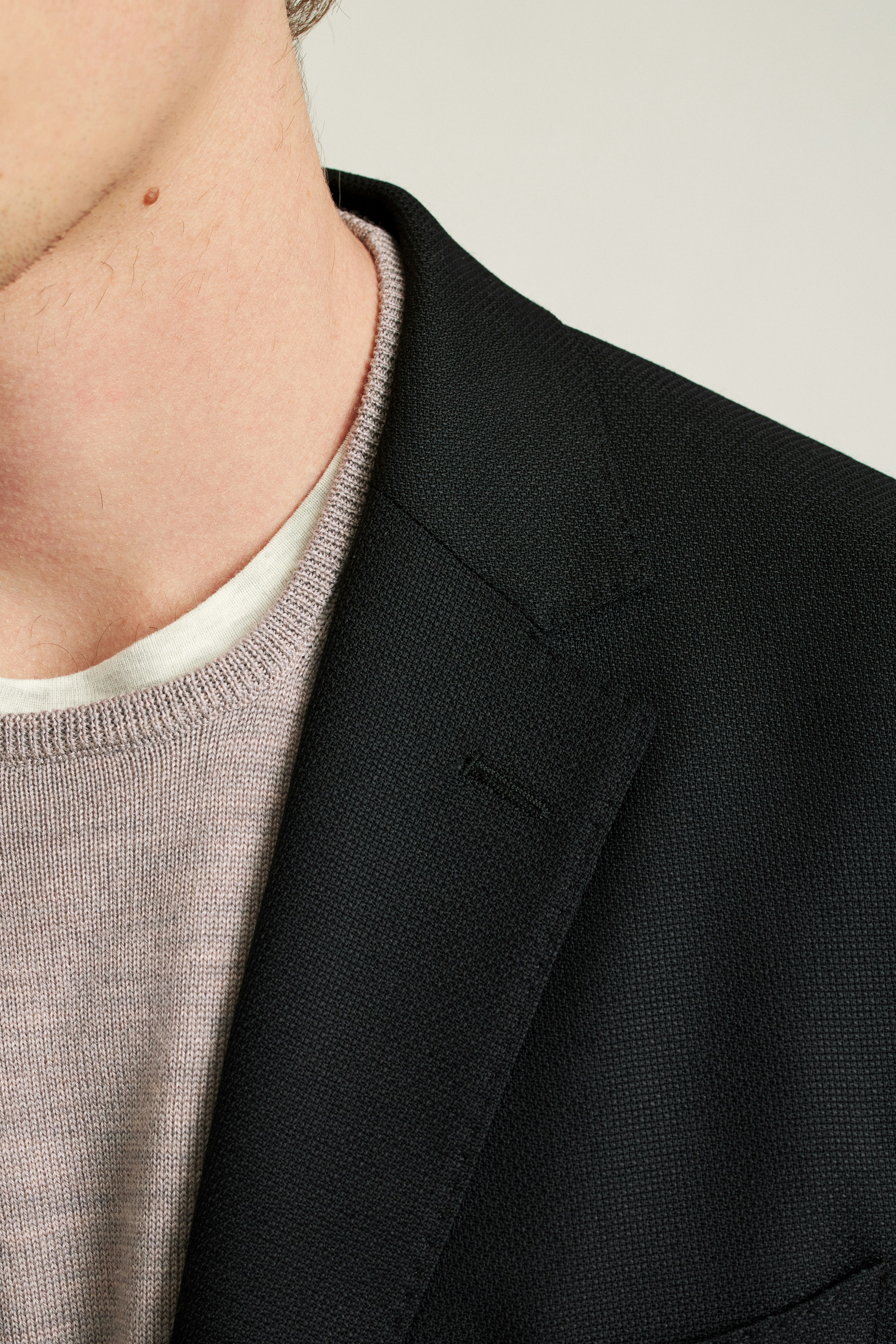 Jetsetter Unconstructed Italian Wool Blazer black