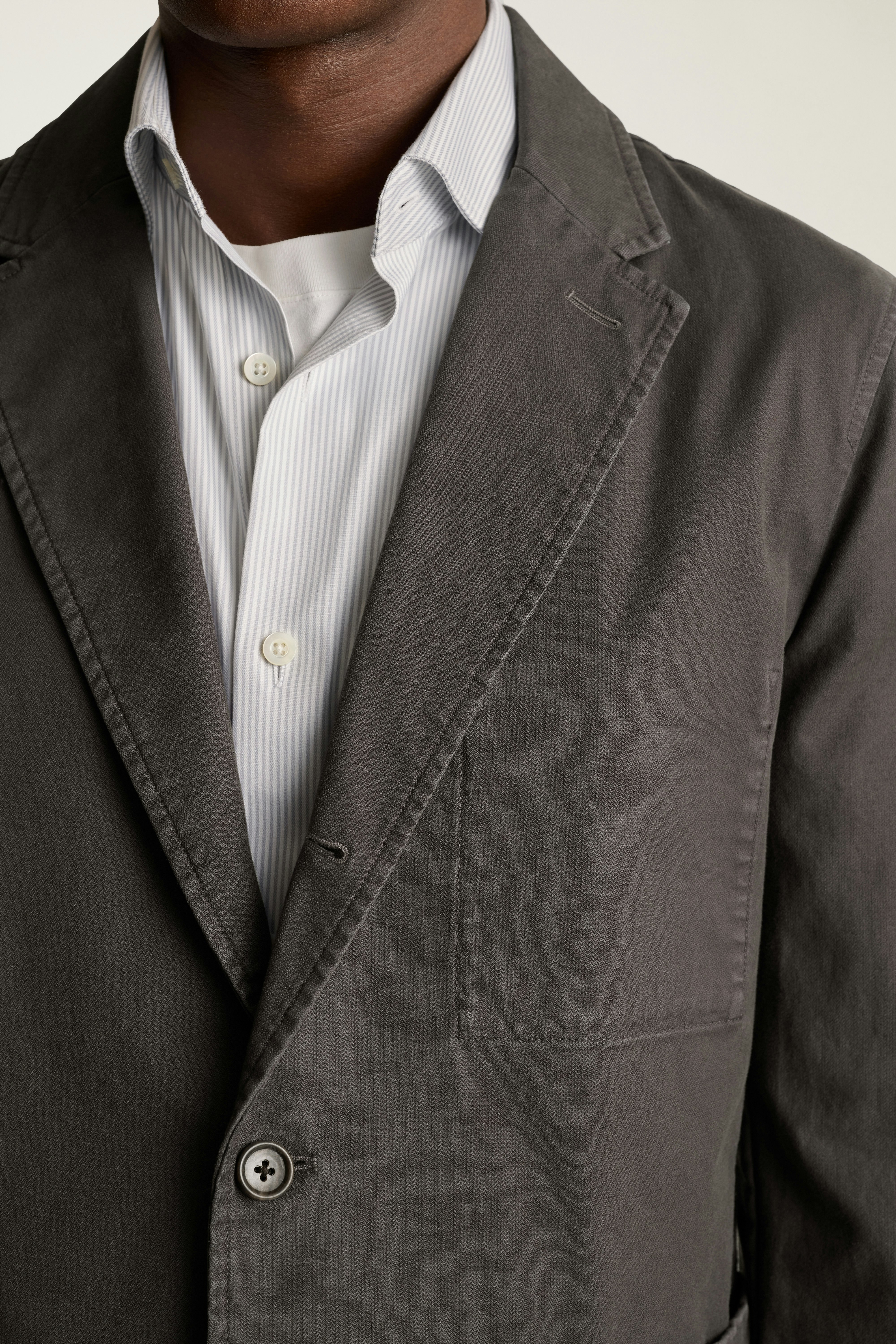 Jetsetter Washed Cotton Blazer washed black