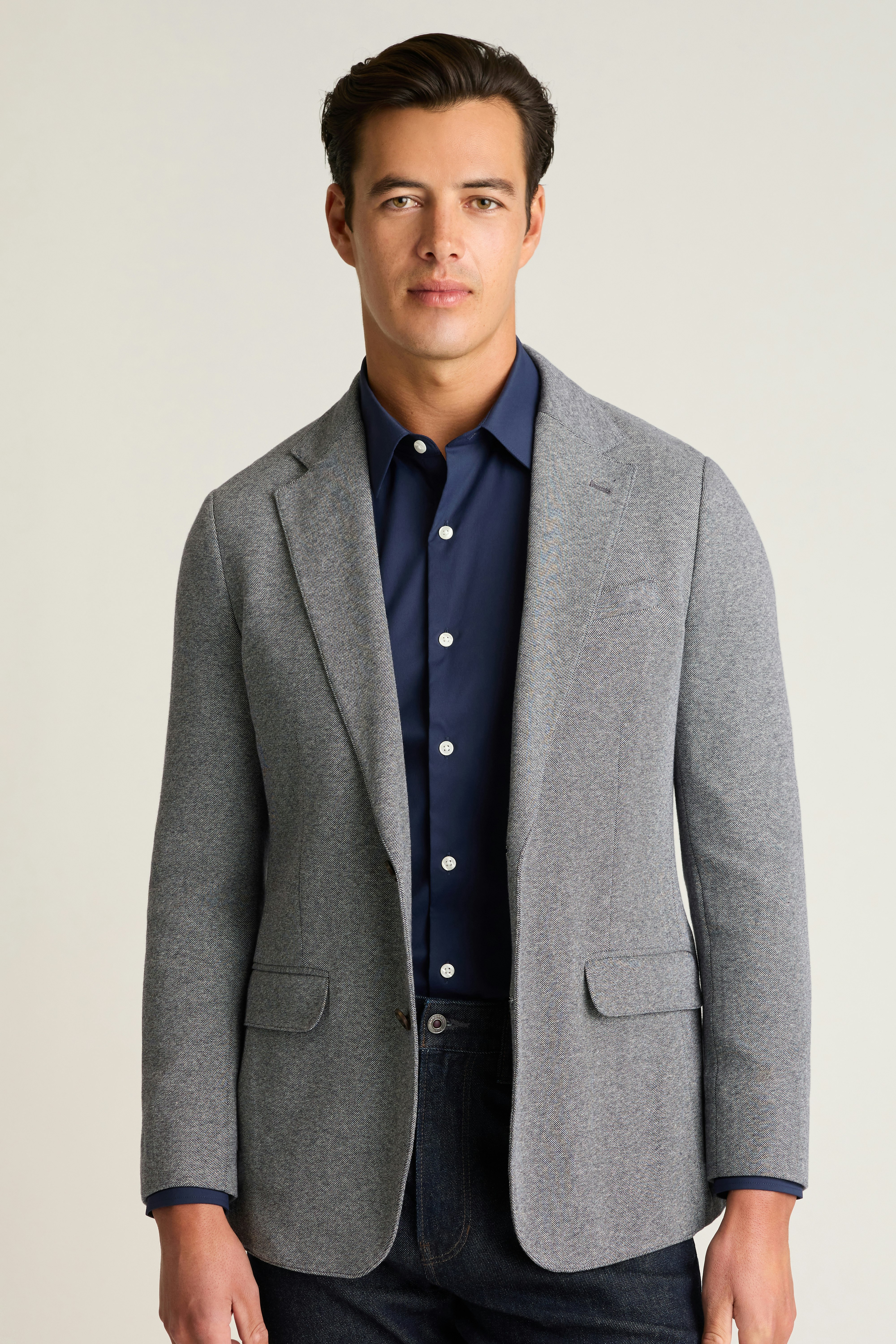 Jetsetter Knit Blazer medium grey