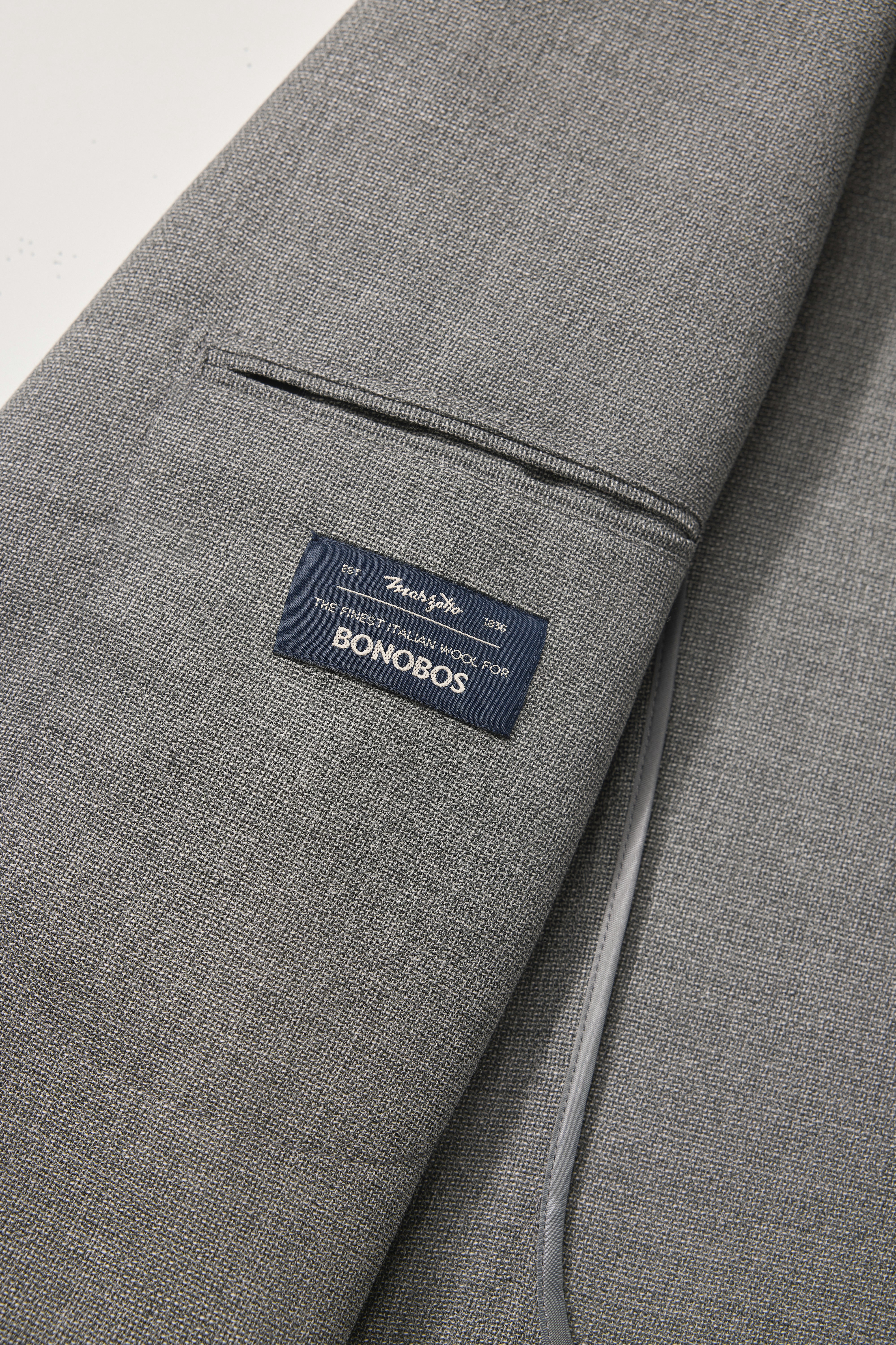 Jetsetter Unconstructed Italian Wool Blazer grey 8 Jetsetter Unconstructed Italian Wool Blazer grey