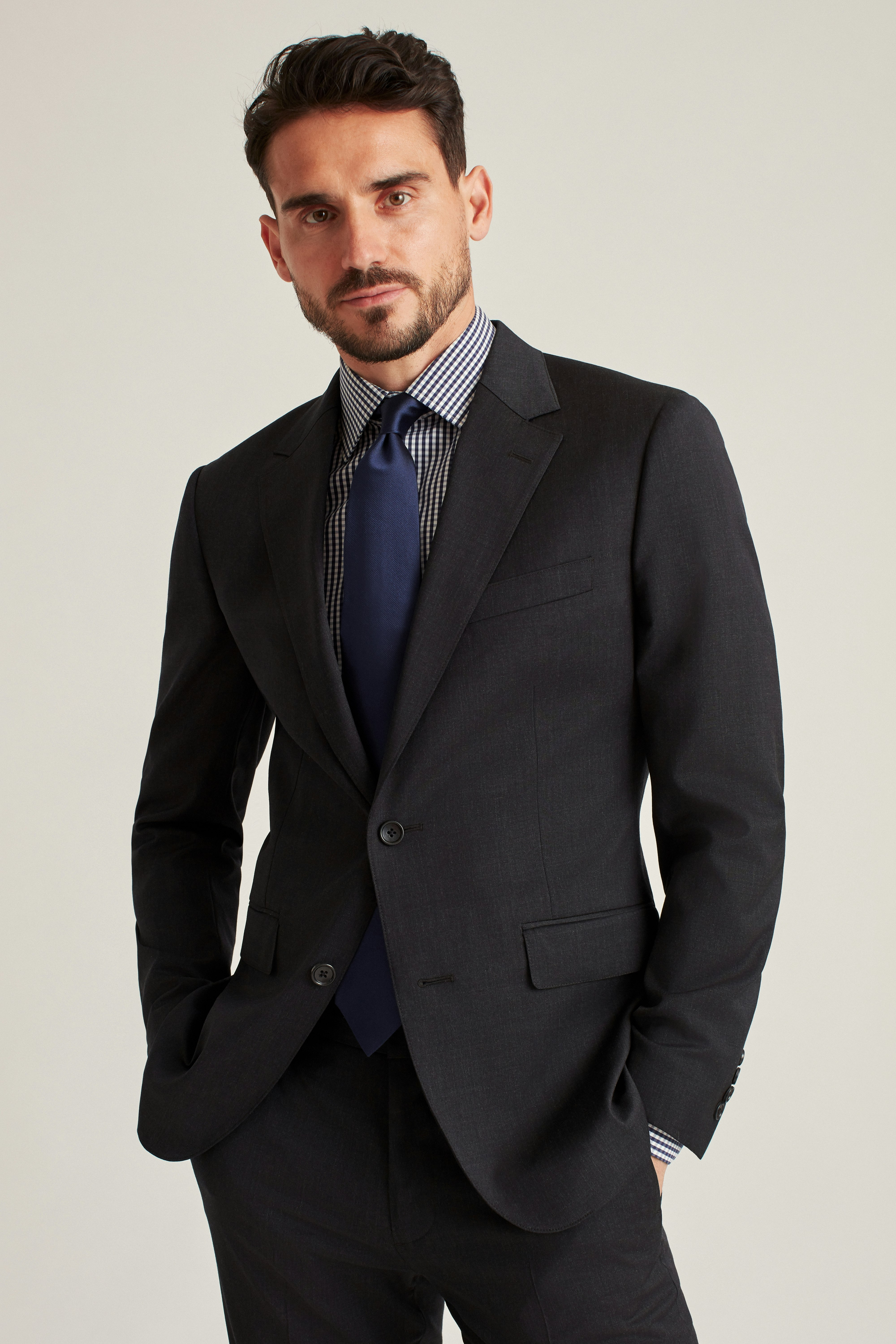 Jetsetter Wool Blazer charcoal