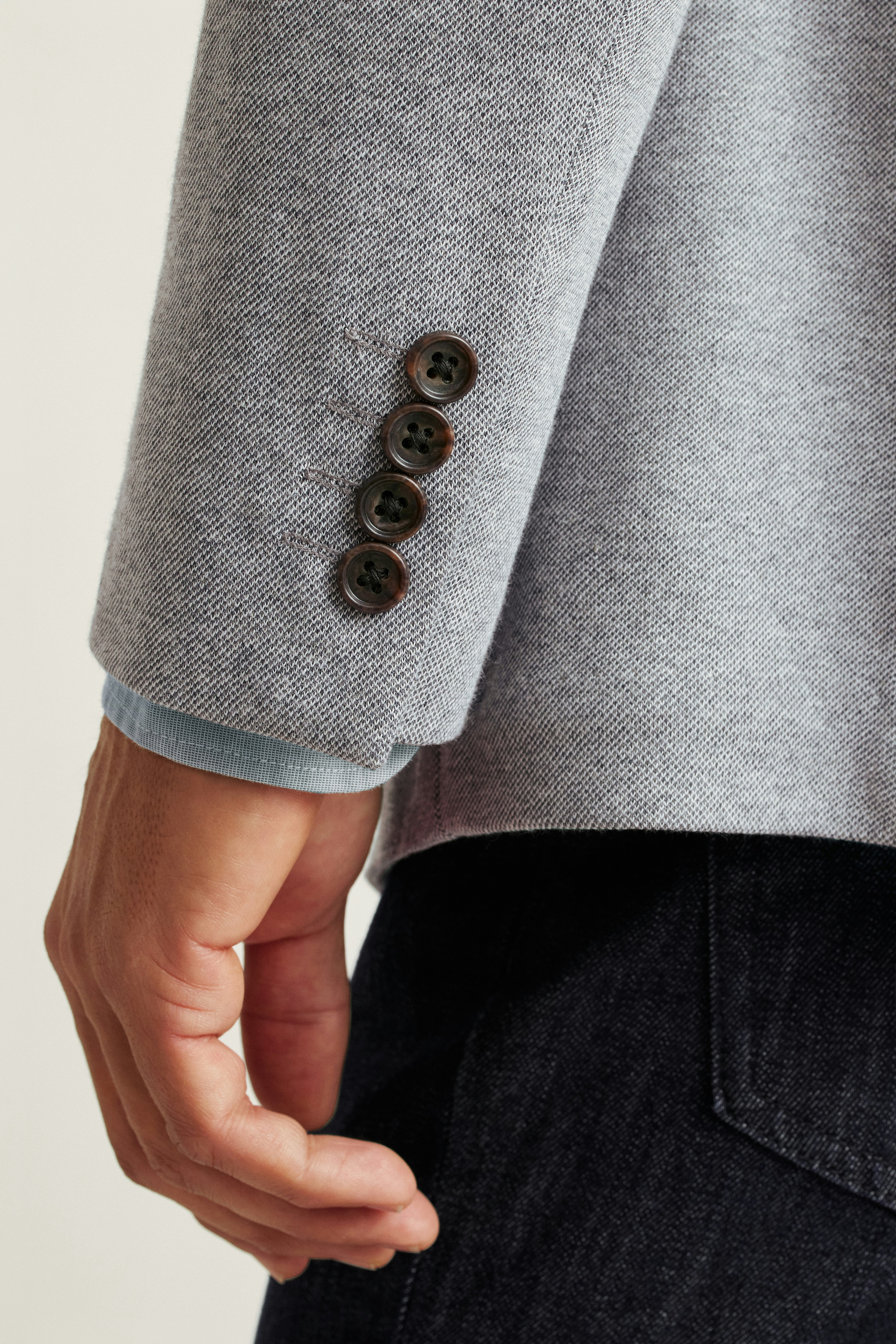 Jetsetter Knit Blazer light grey