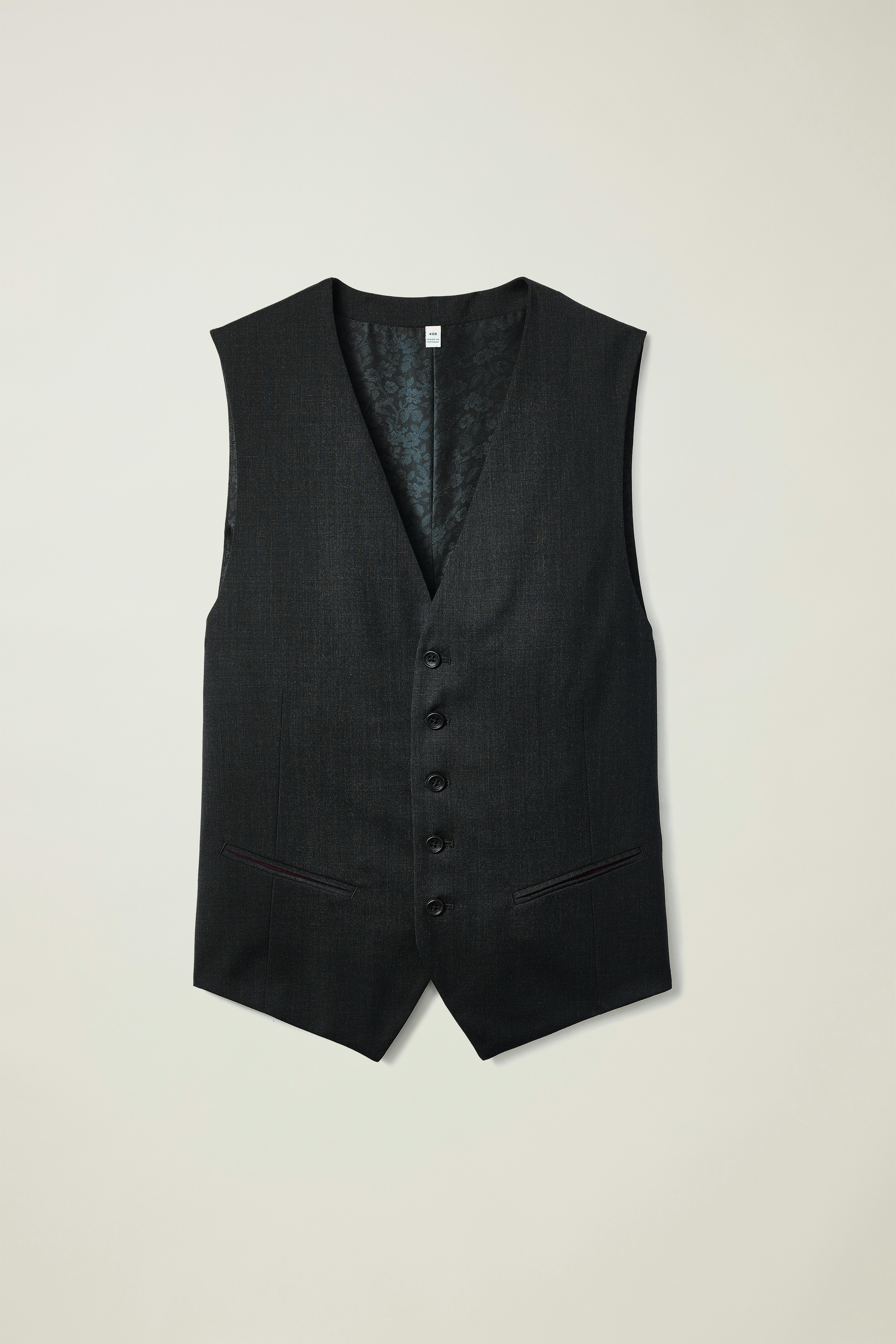 Jetsetter Wool Vest charcoal