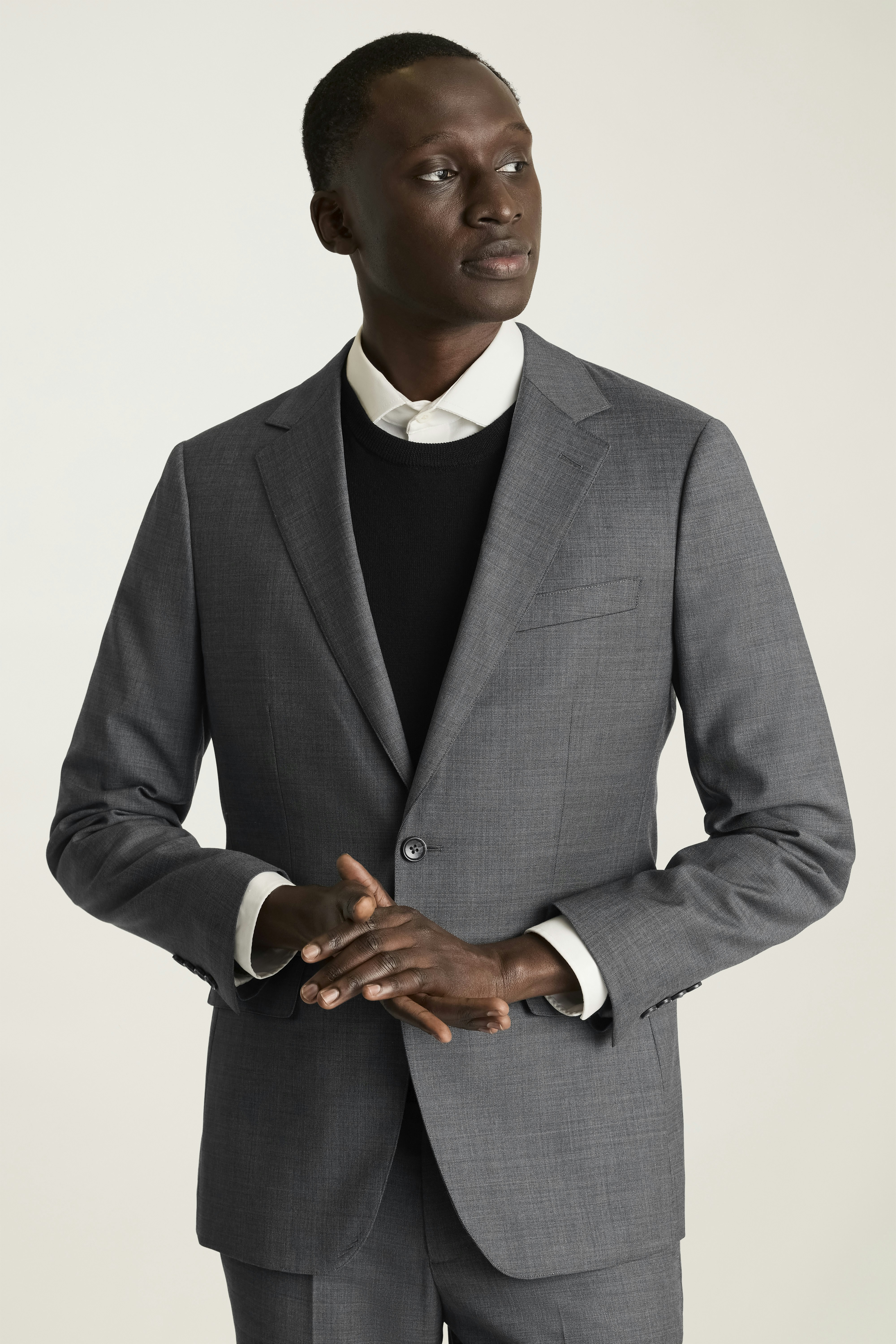 Jetsetter Italian Wool Blazer dark grey sharkskin 3 Jetsetter Italian Wool Blazer dark grey sharkskin