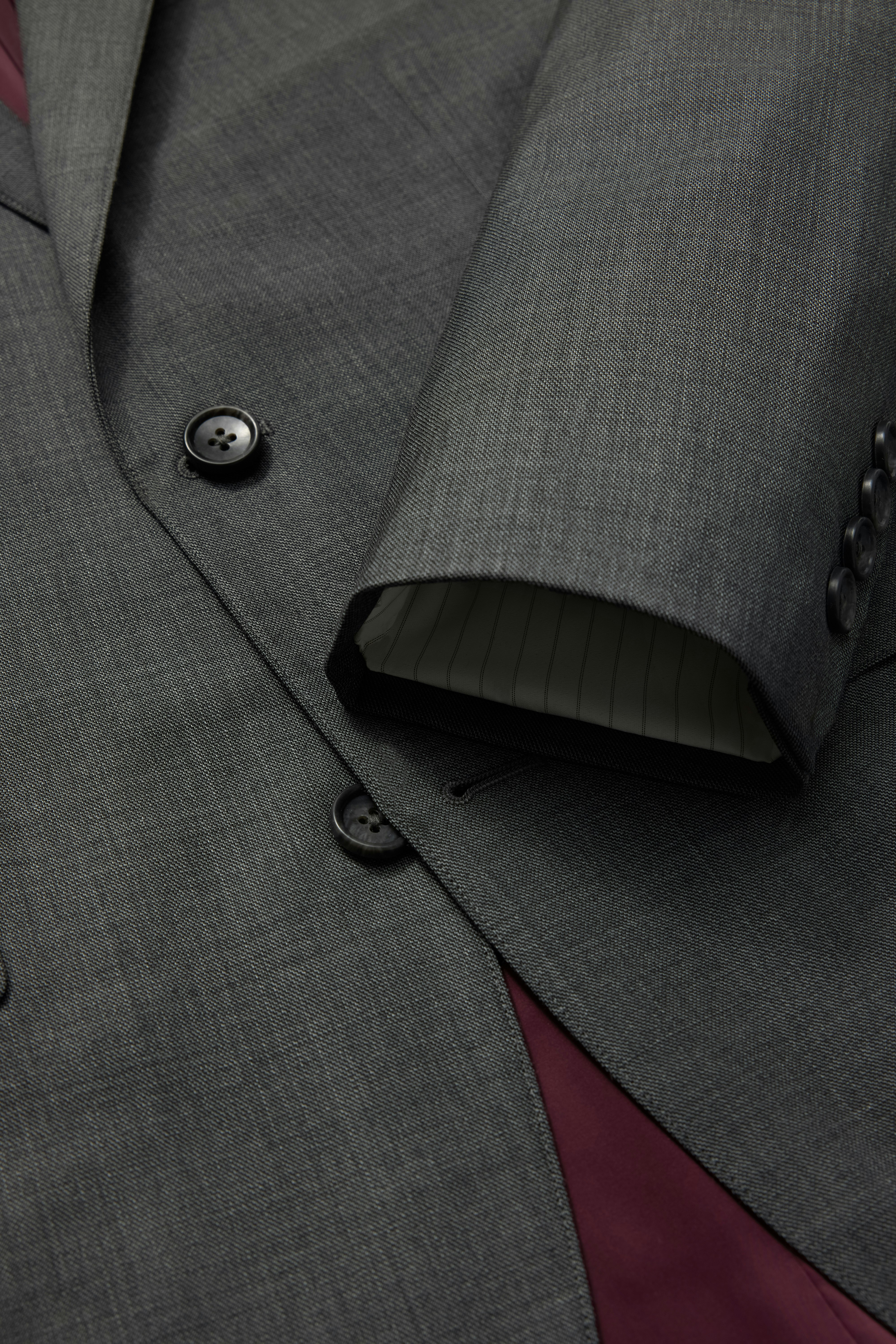 Jetsetter Italian Wool Blazer dark grey sharkskin 7 Jetsetter Italian Wool Blazer dark grey sharkskin