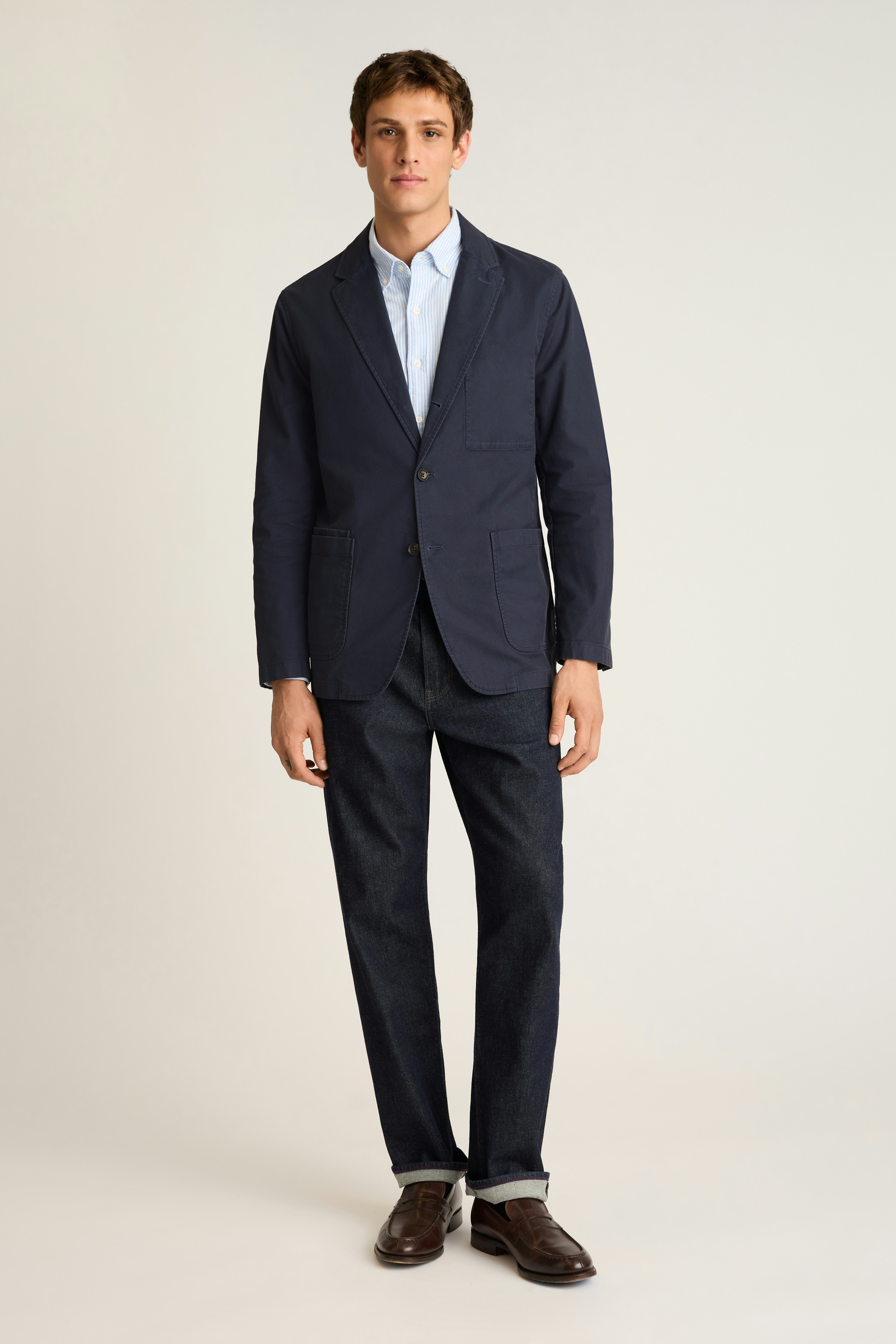 Jetsetter Washed Cotton Blazer washed navy