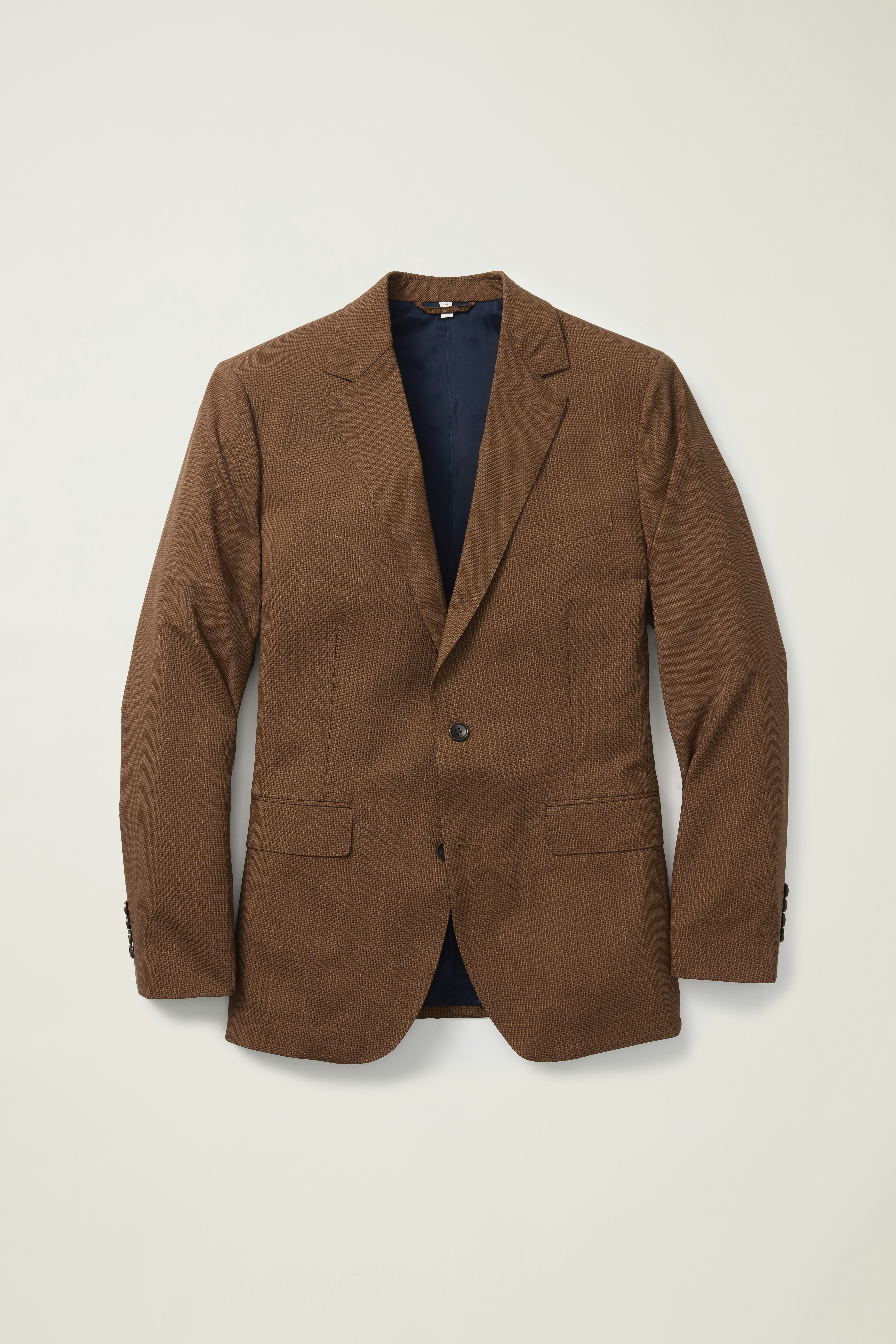 Jetsetter Italian Wool Blazer rust houndstooth
