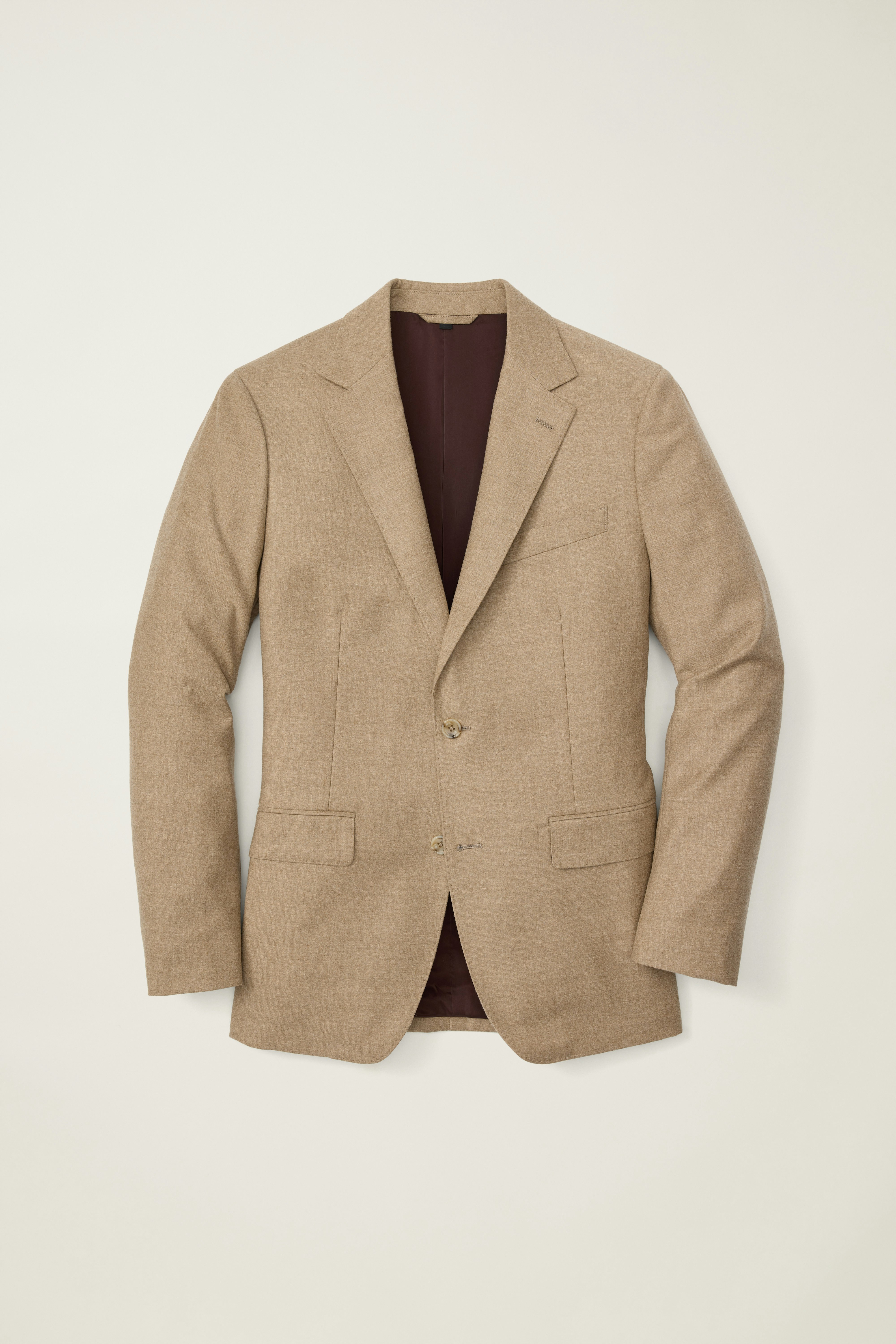 Jetsetter Italian Brushed Wool Blazer sand