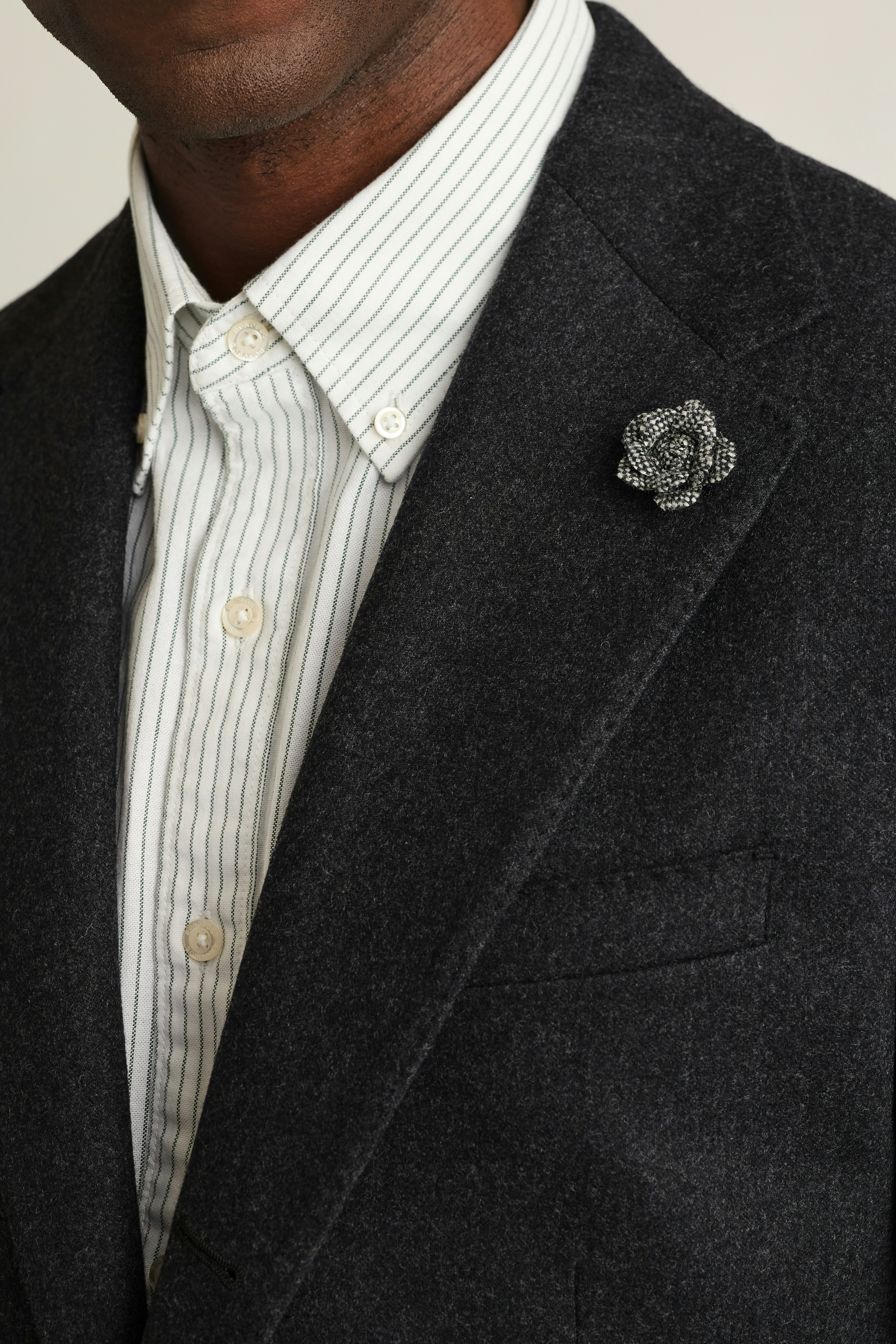 Galloway Wool Cashmere Blazer charcoal