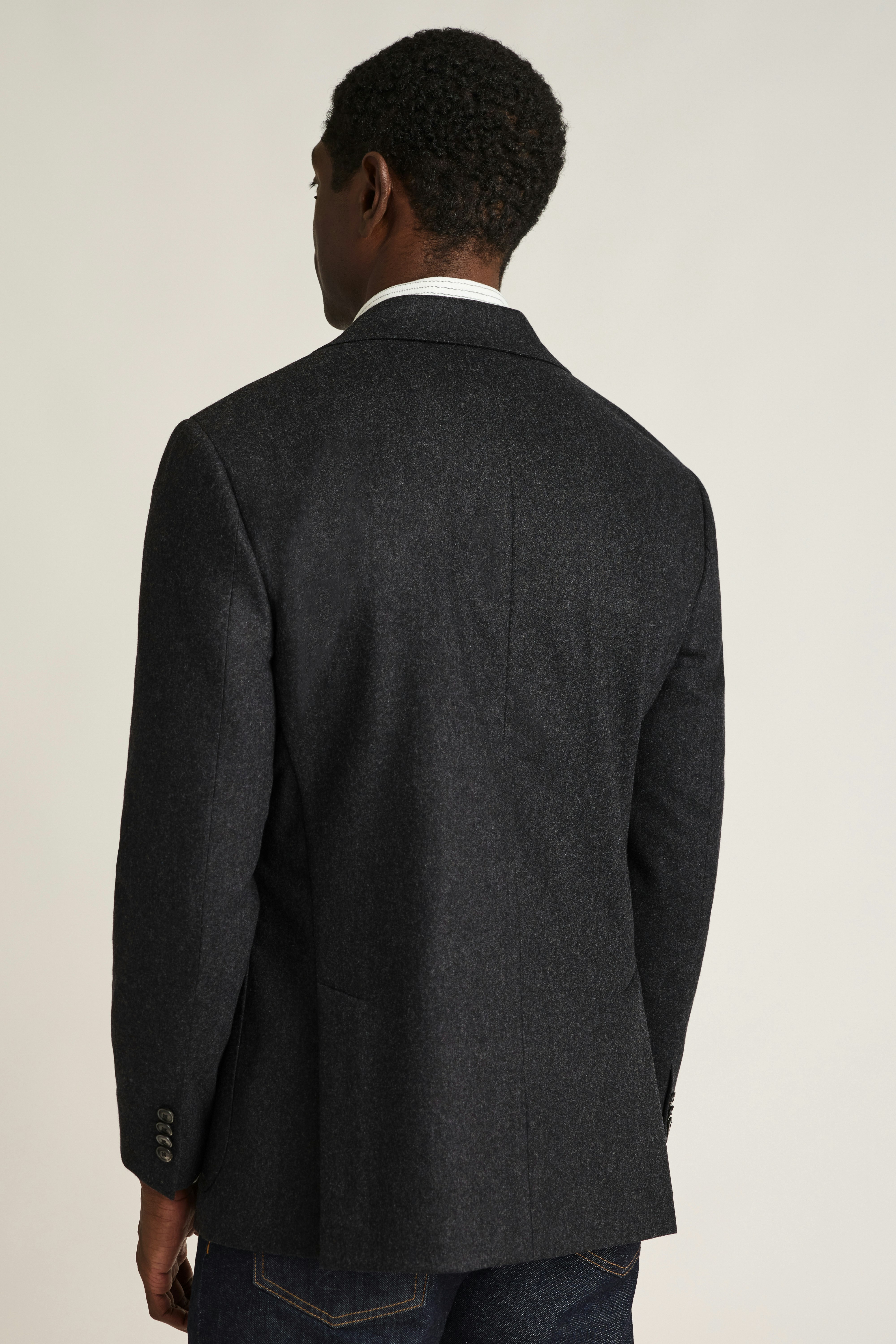 Galloway Wool Cashmere Blazer charcoal