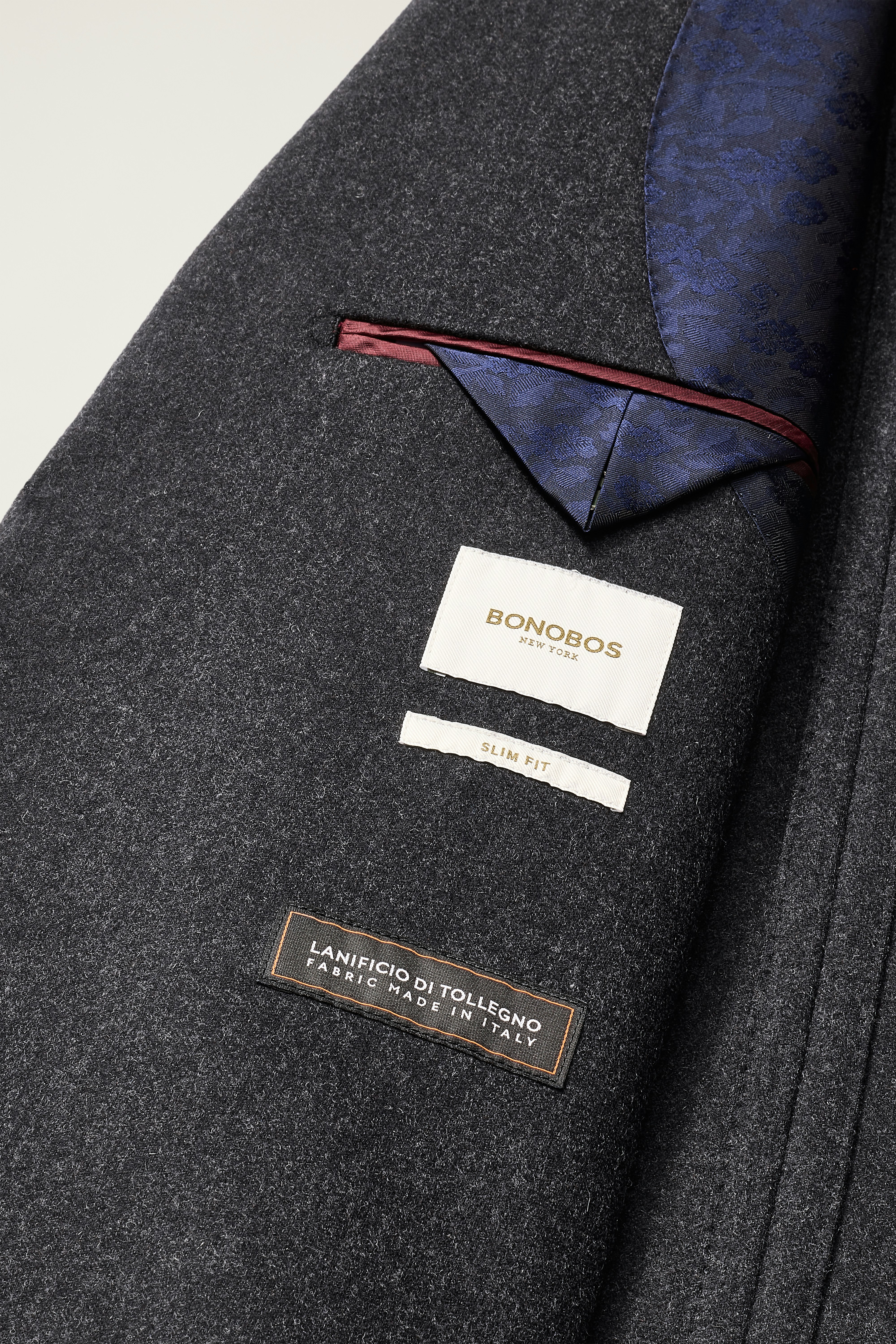 Galloway Wool Cashmere Blazer charcoal