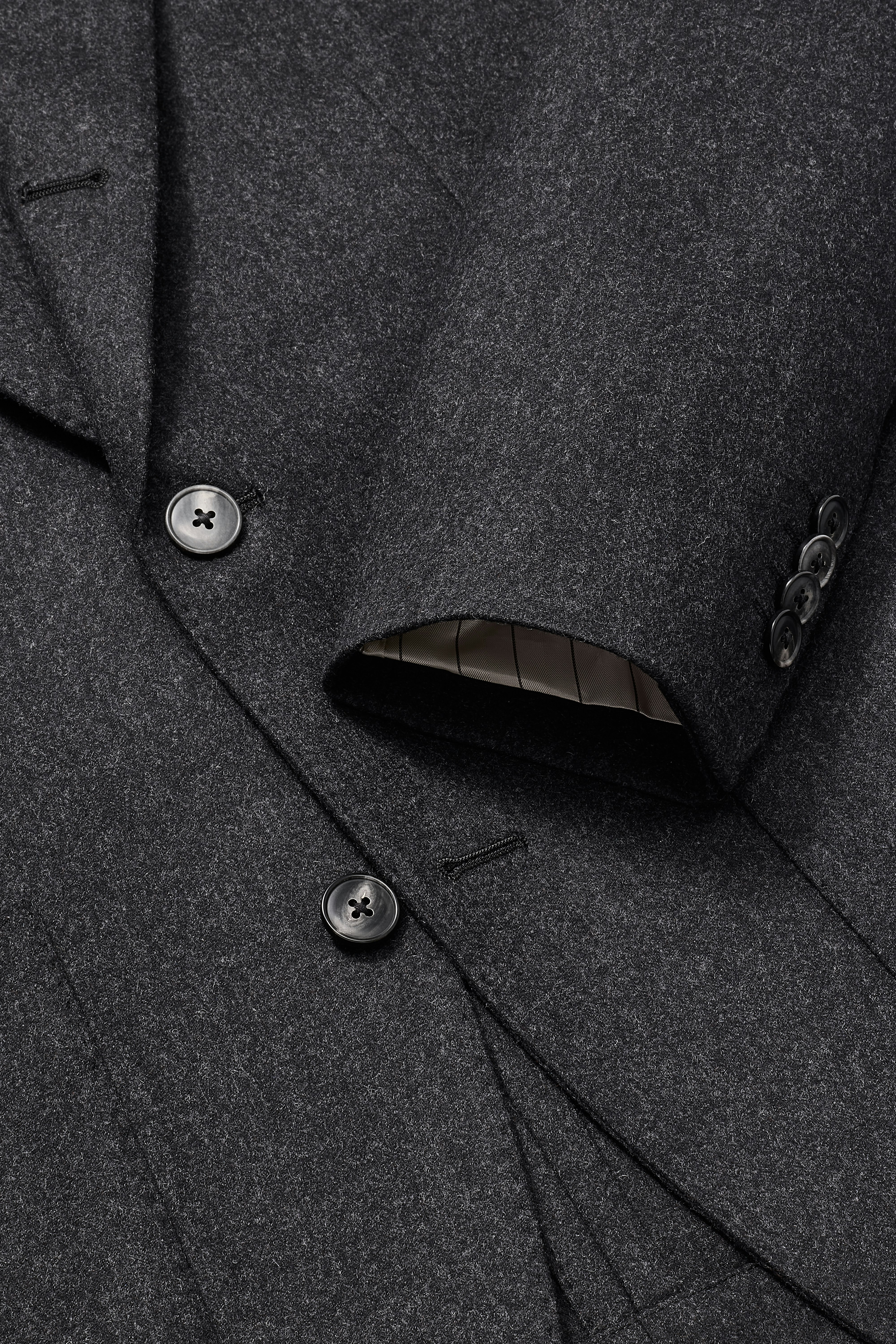 Galloway Wool Cashmere Blazer charcoal