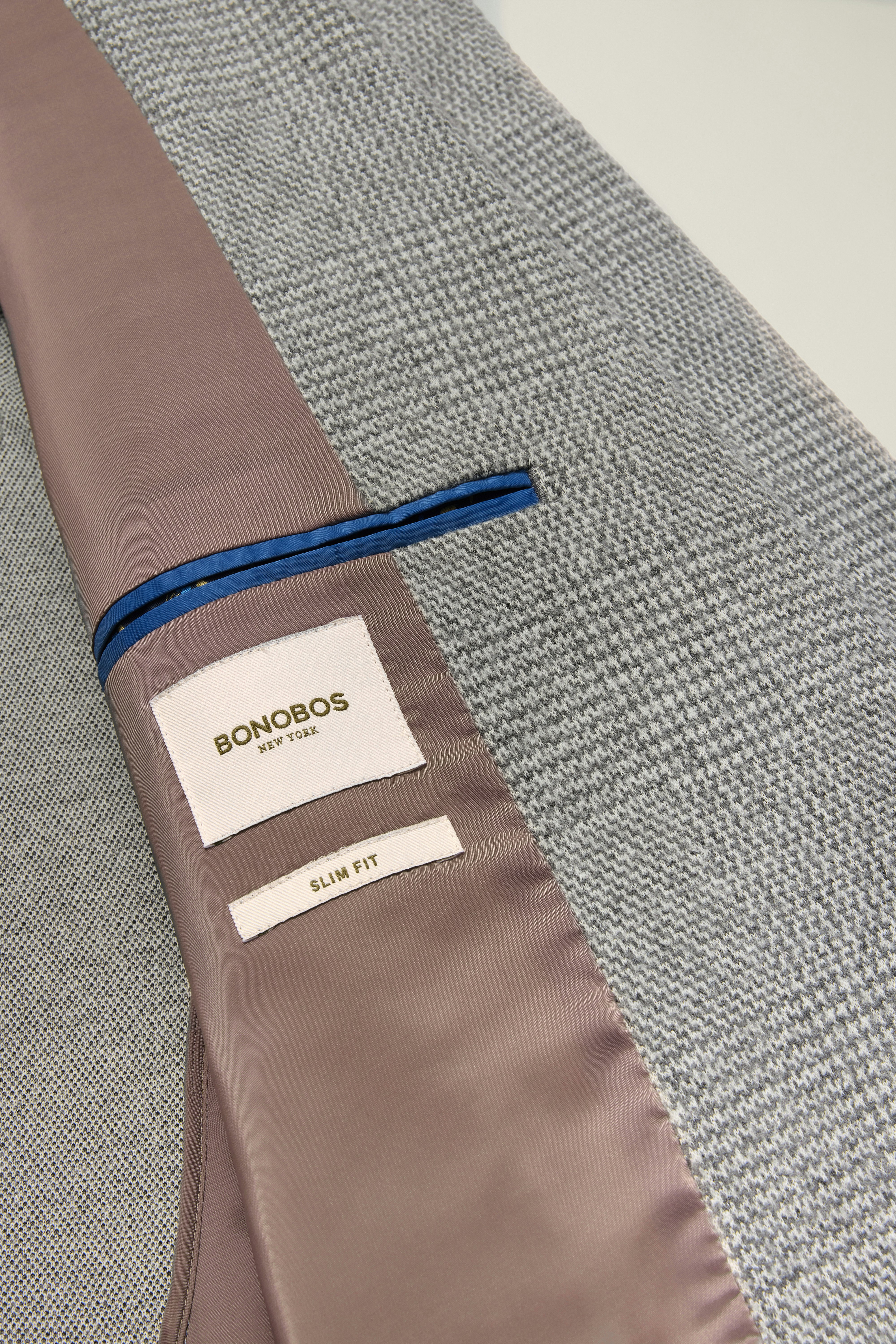 Jetsetter Knit Blazer light grey glen check