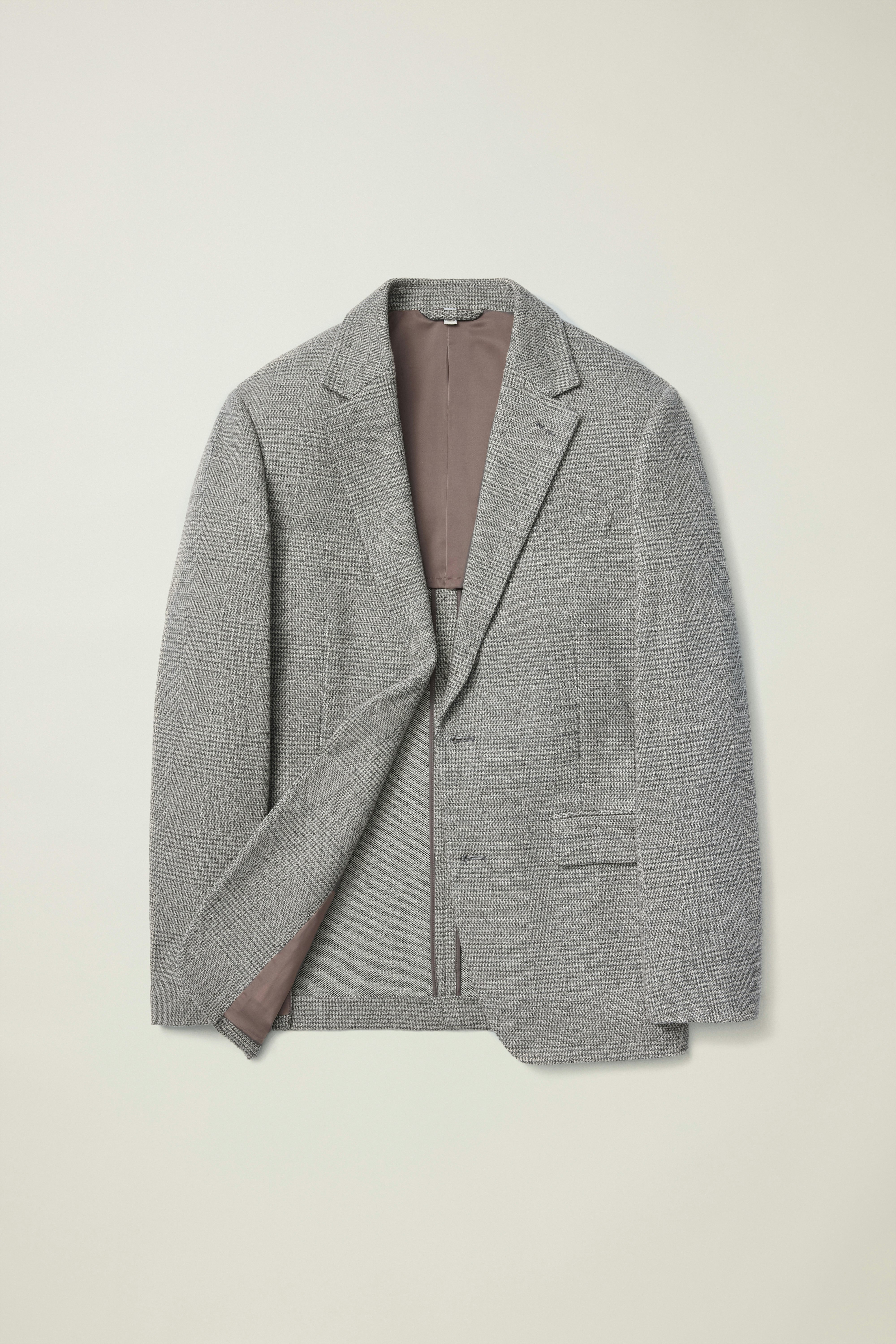 Jetsetter Knit Blazer light grey glen check