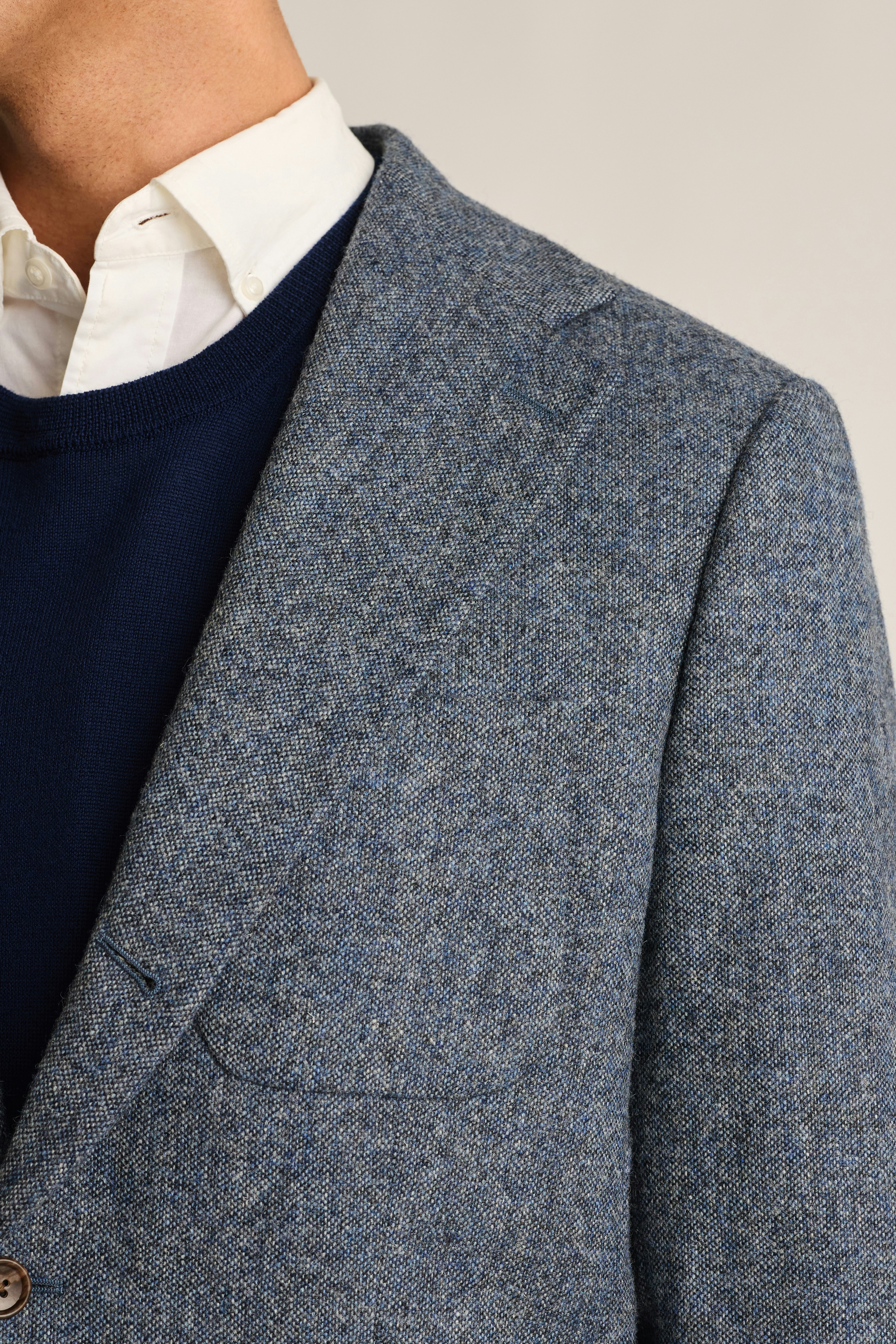Jetsetter British Tweed Blazer stormy seas