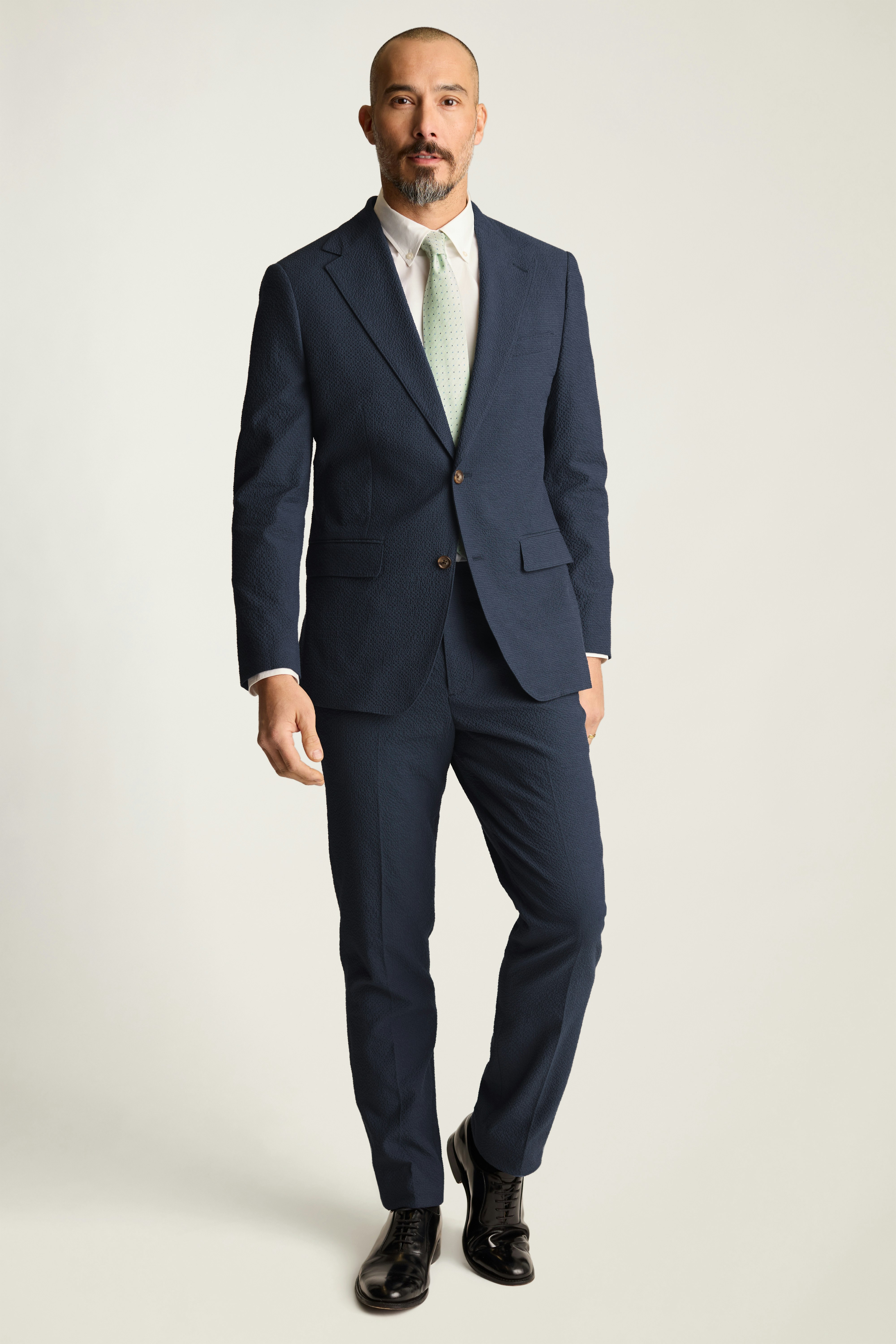 Jetsetter Italian Seersucker Blazer light navy seersucker