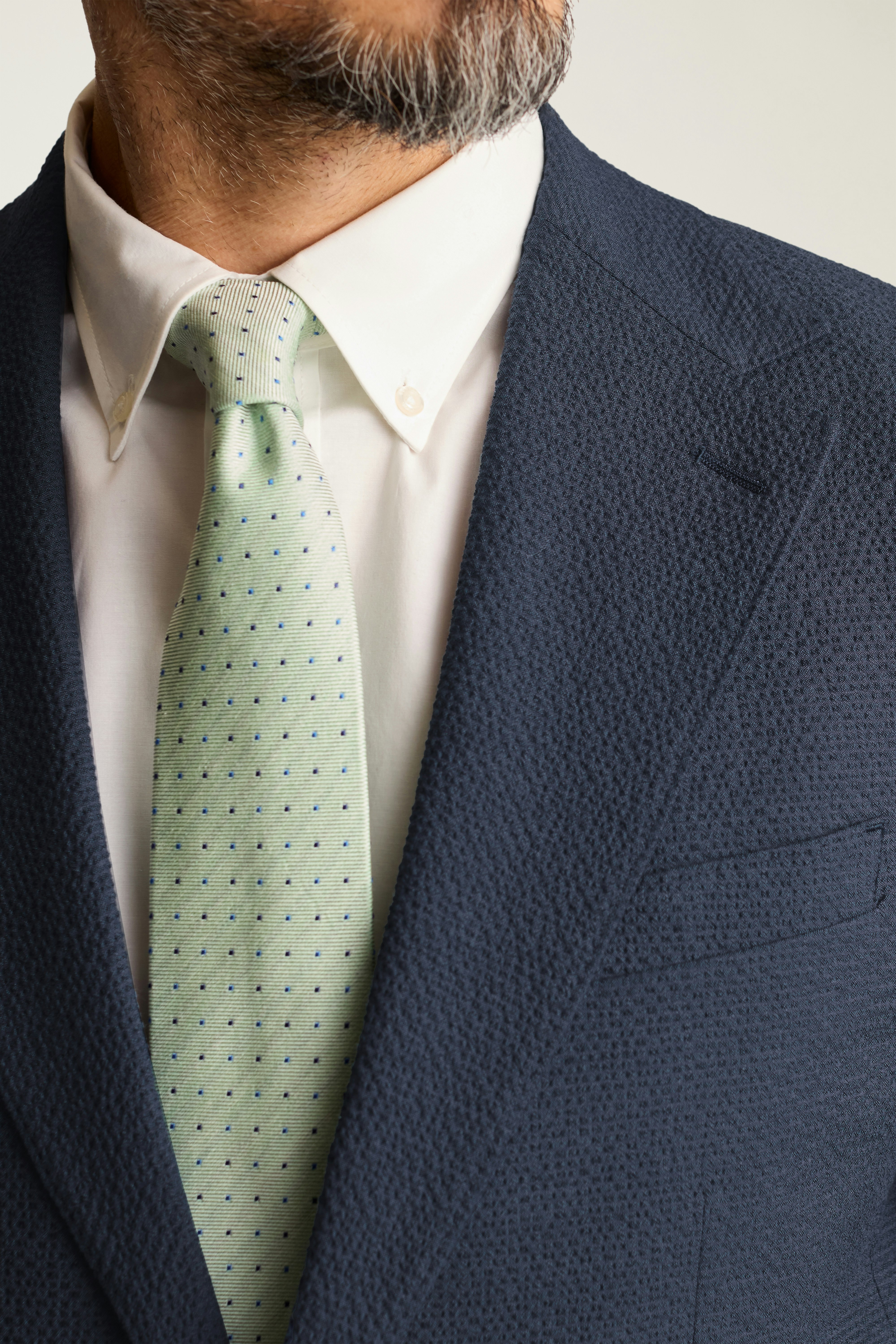 Jetsetter Italian Seersucker Blazer light navy seersucker