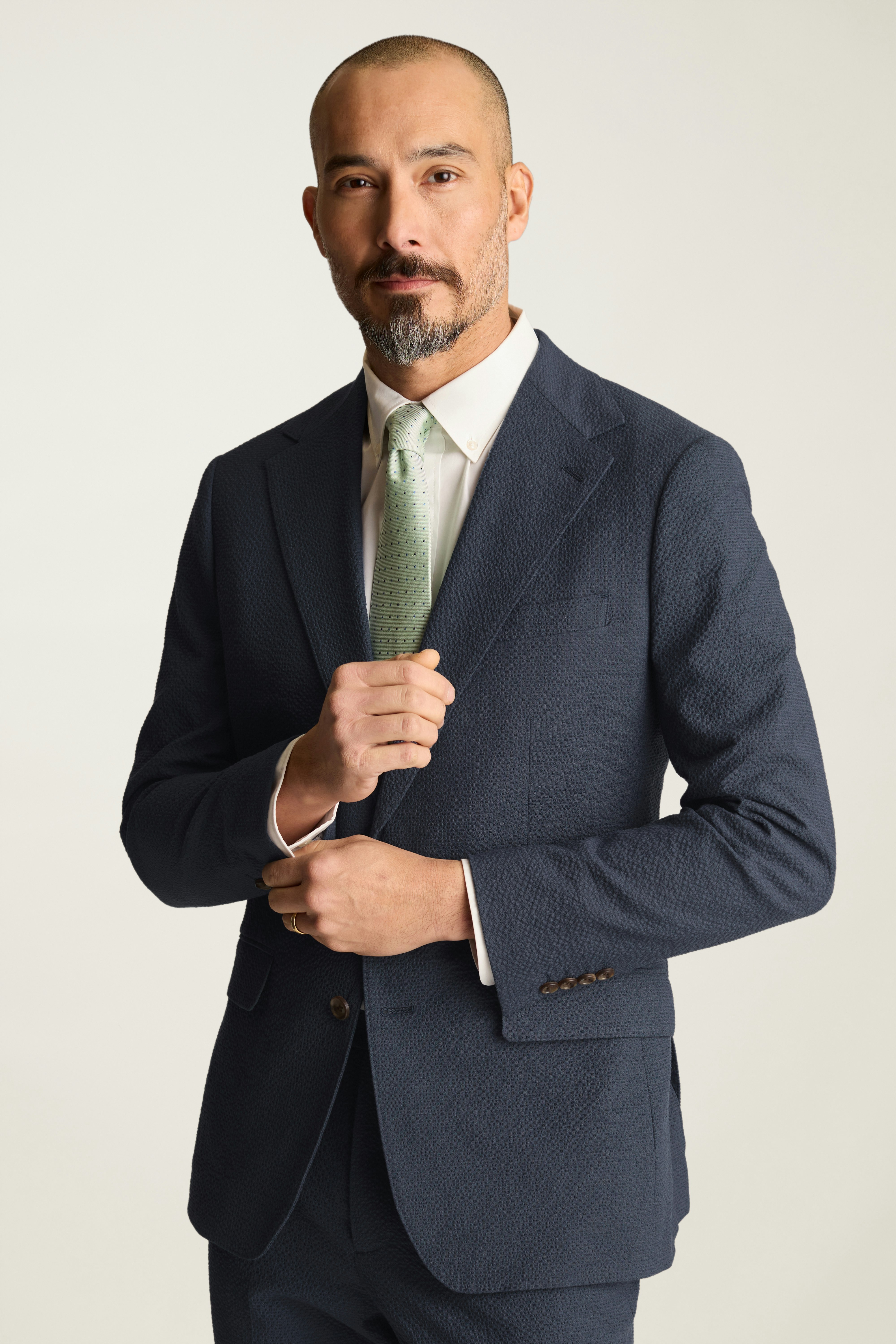 Jetsetter Italian Seersucker Blazer light navy seersucker