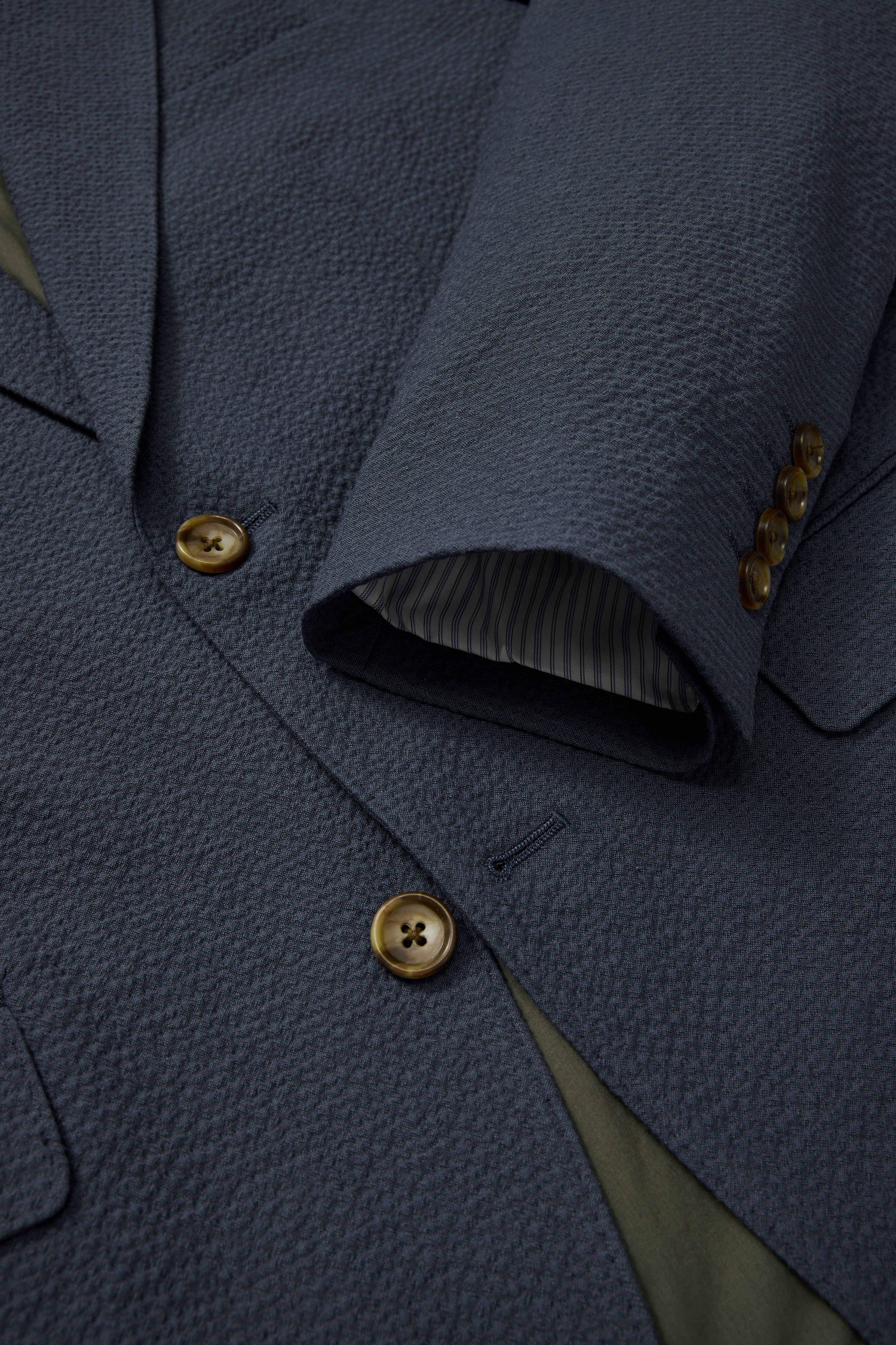 Jetsetter Italian Seersucker Blazer light navy seersucker