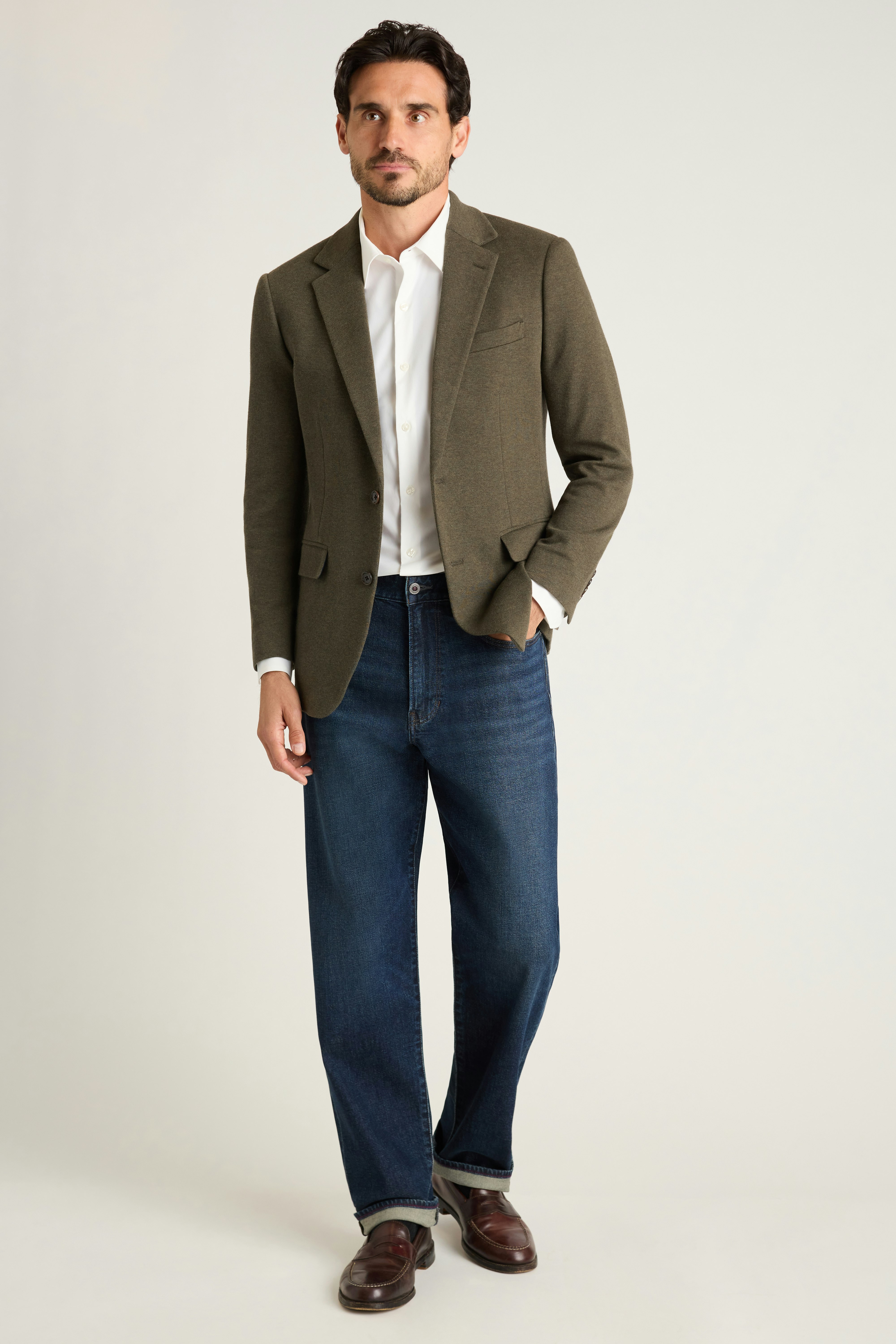 Jetsetter Knit Blazer olive