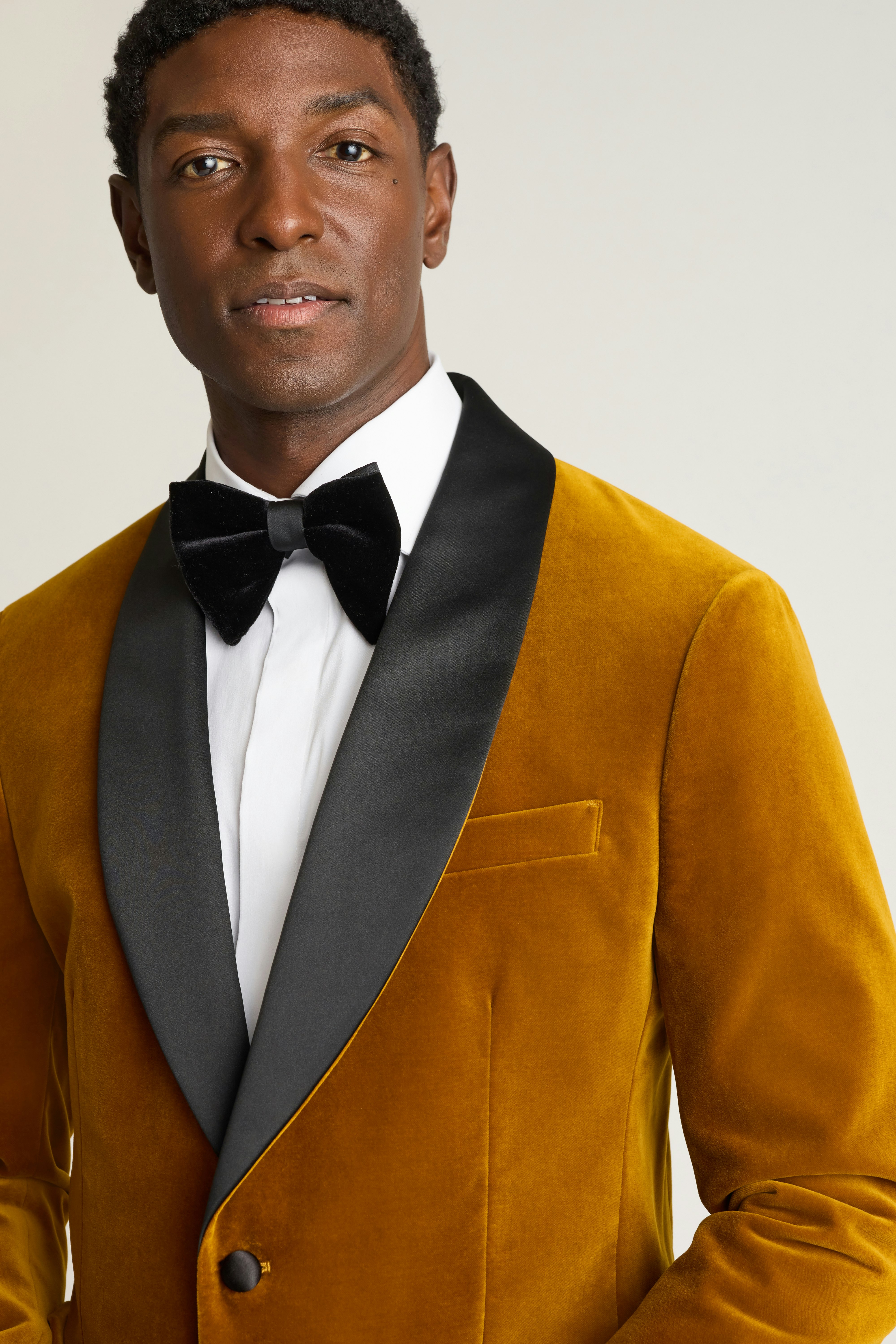 Jetsetter Italian Velvet Blazer golden curry