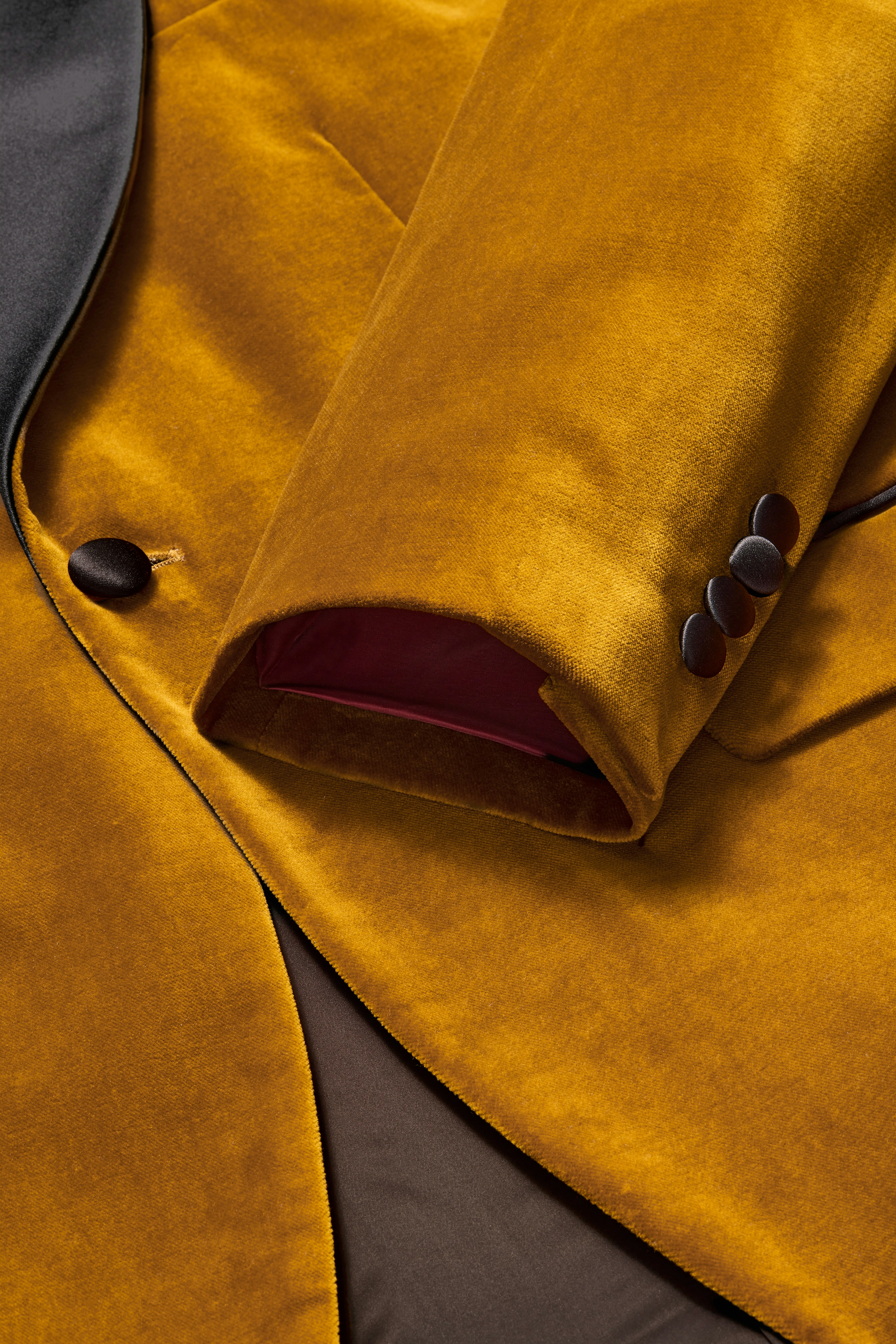 Jetsetter Italian Velvet Blazer golden curry