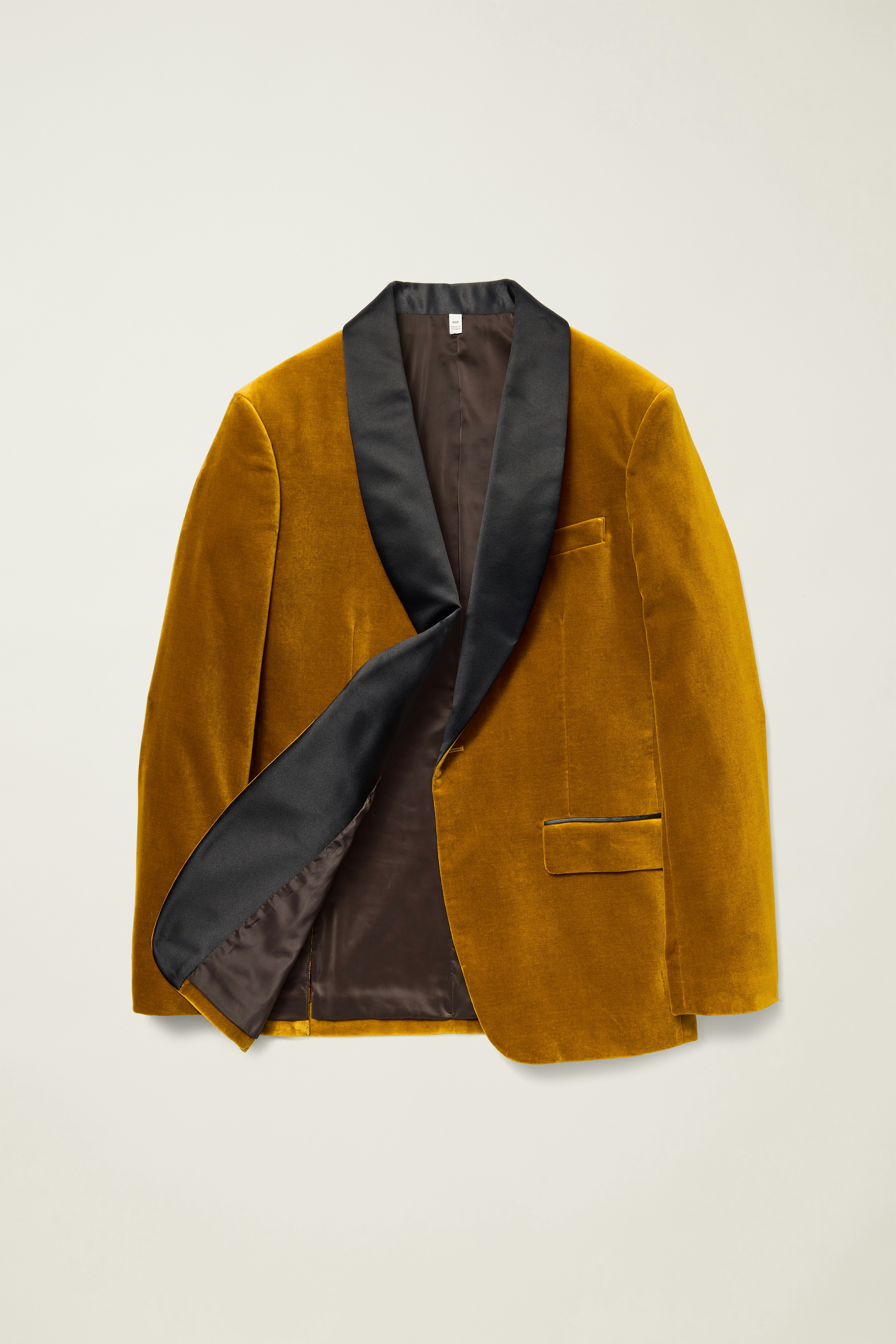 Jetsetter Italian Velvet Blazer golden curry