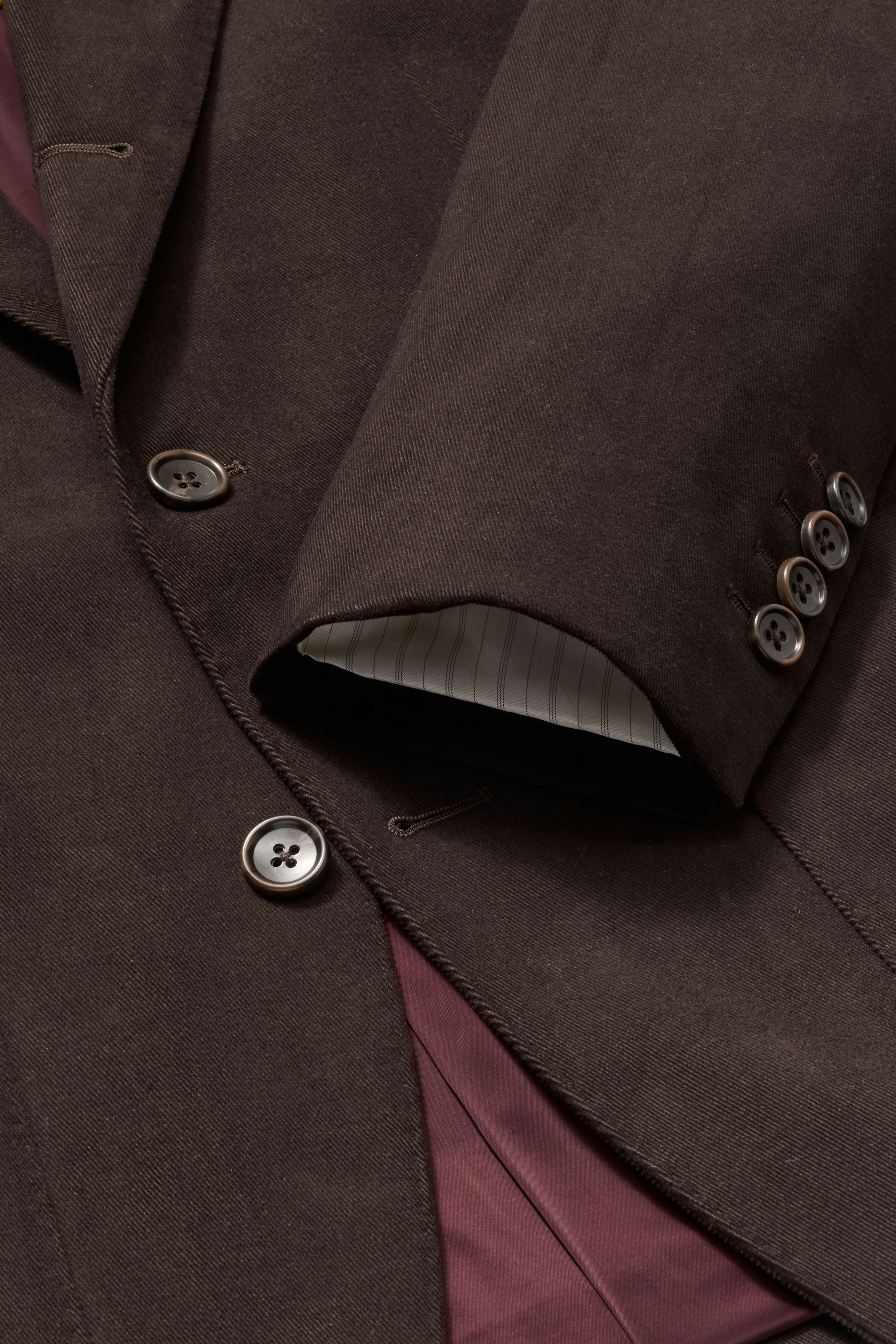 Jetsetter Italian Brushed Cotton Blazer dark espresso brown
