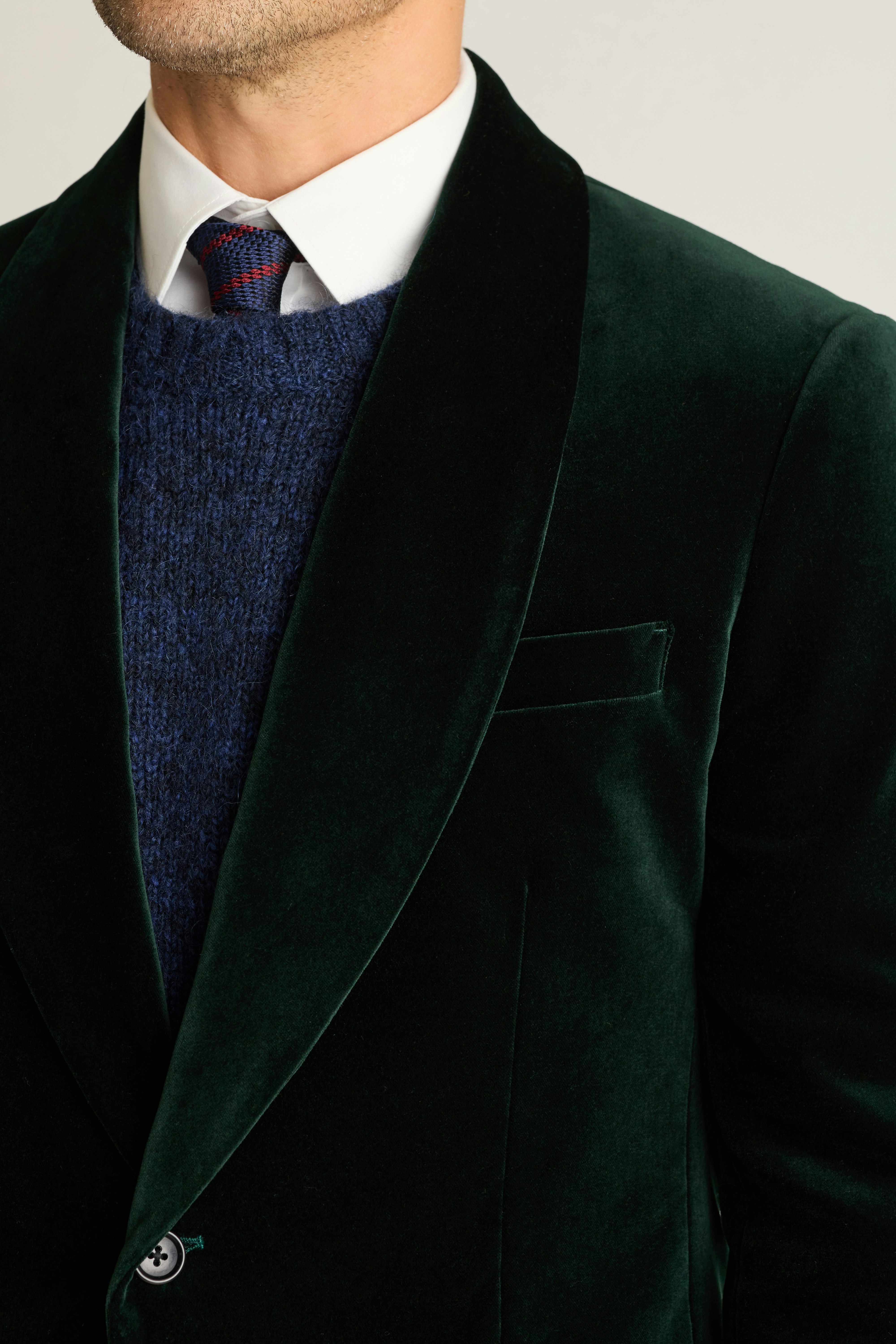Jetsetter Italian Velvet Blazer emerald