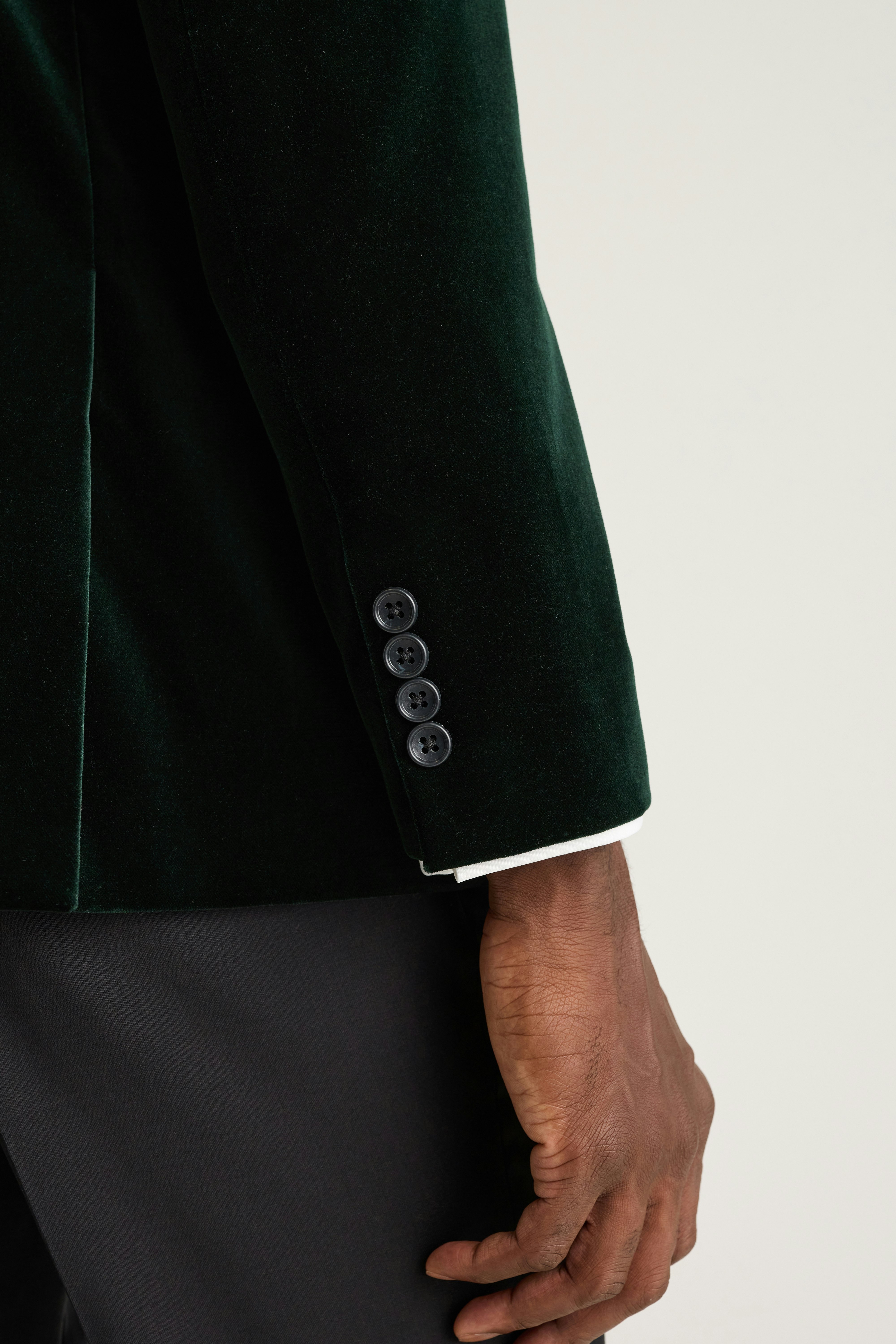 Jetsetter Italian Velvet Blazer emerald