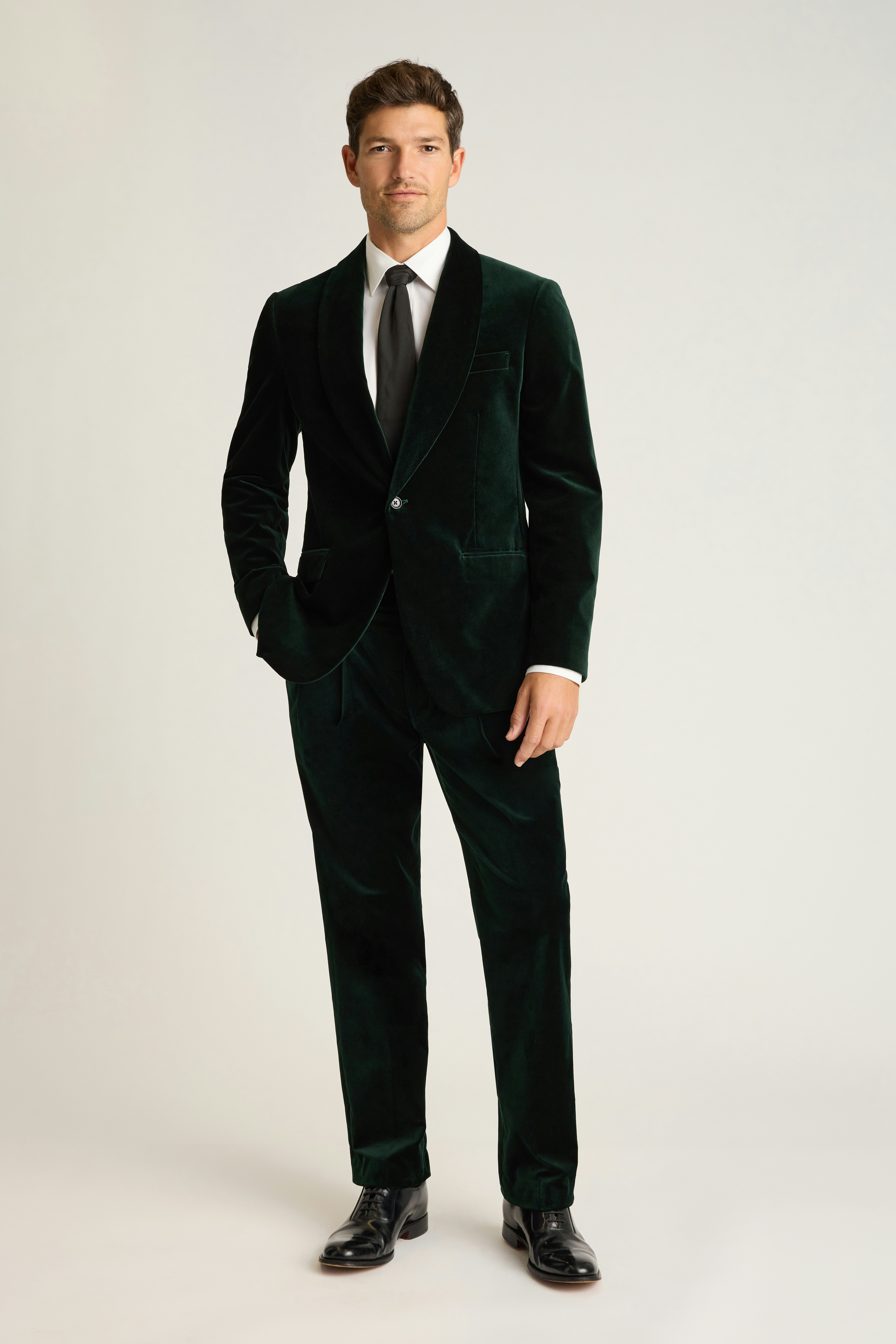 Jetsetter Italian Velvet Blazer emerald