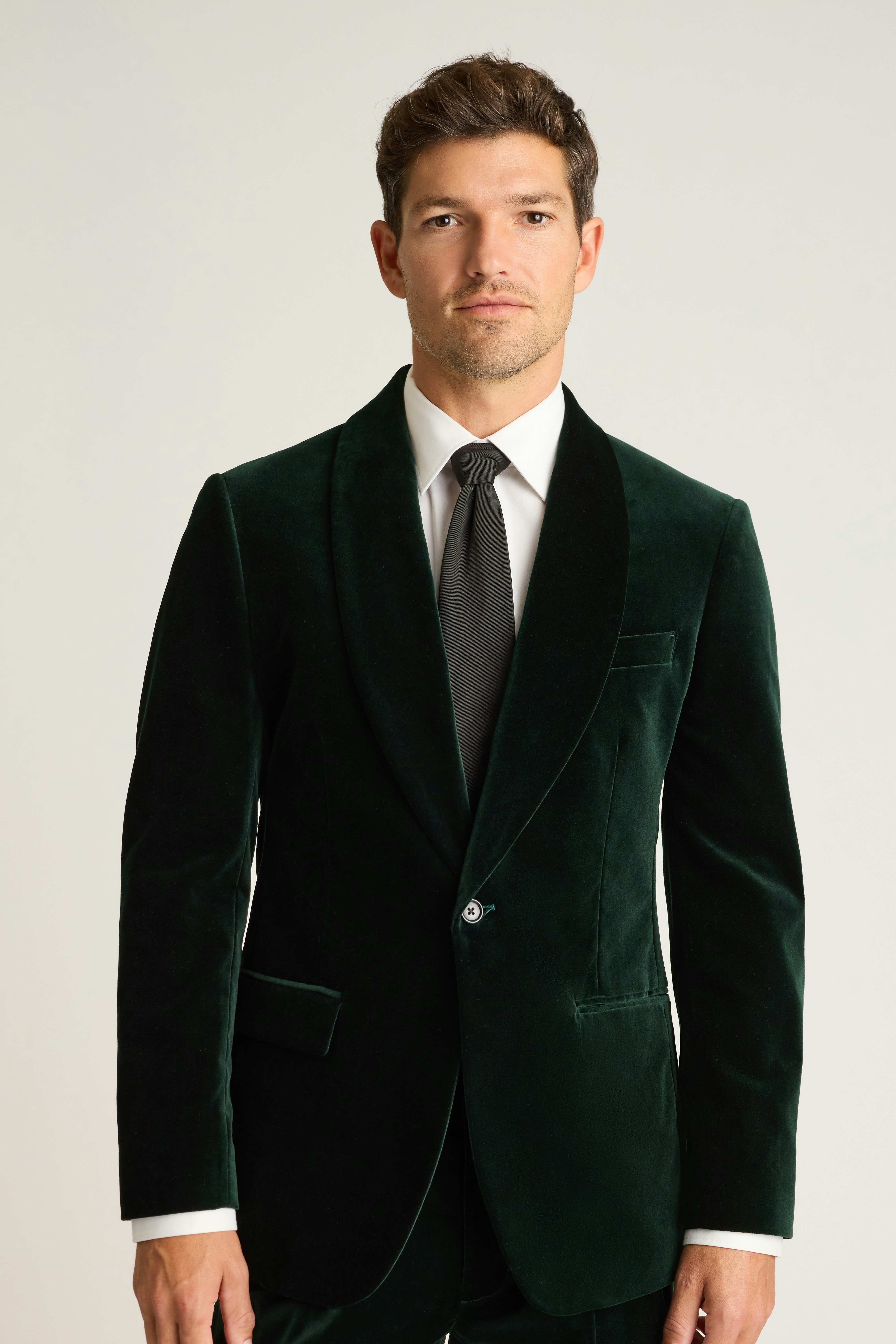 Jetsetter Italian Velvet Blazer emerald